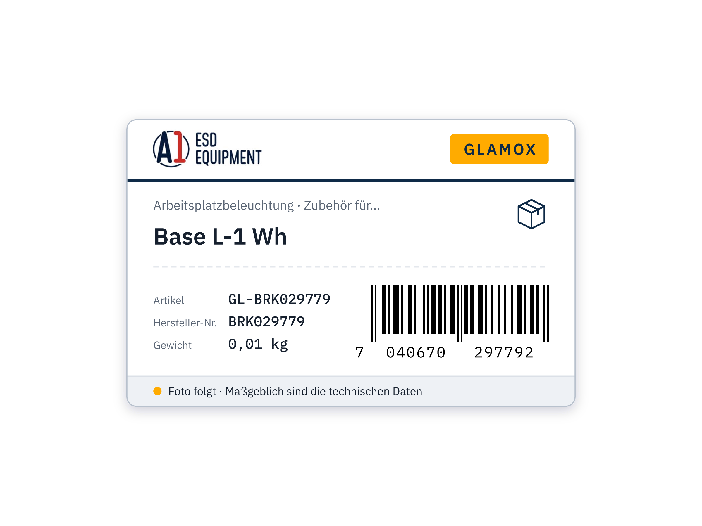 Glamox Base L-1 Wh