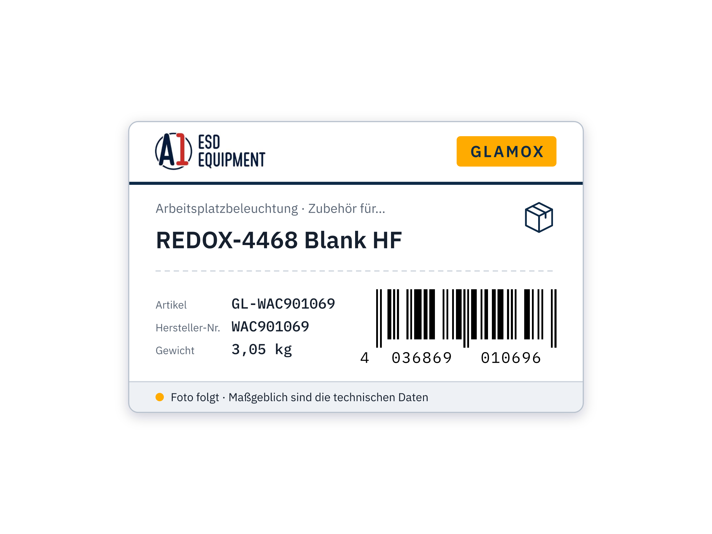Glamox REDOX-4468 Blank HF