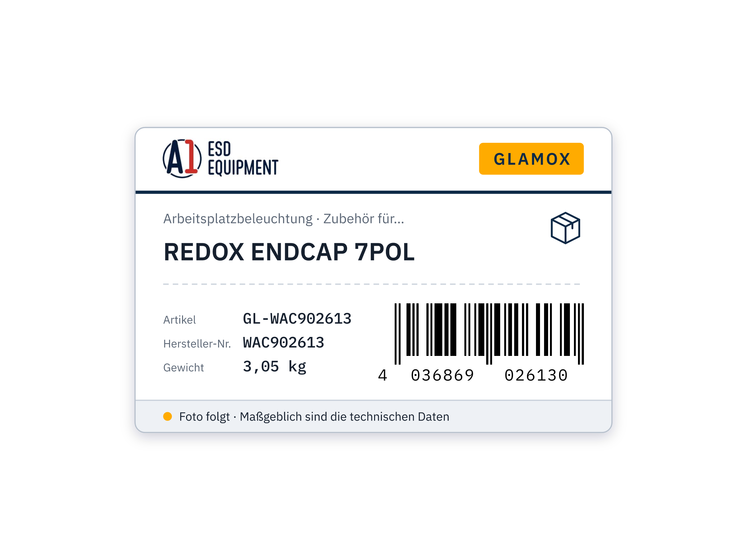 Glamox REDOX ENDCAP 7POL