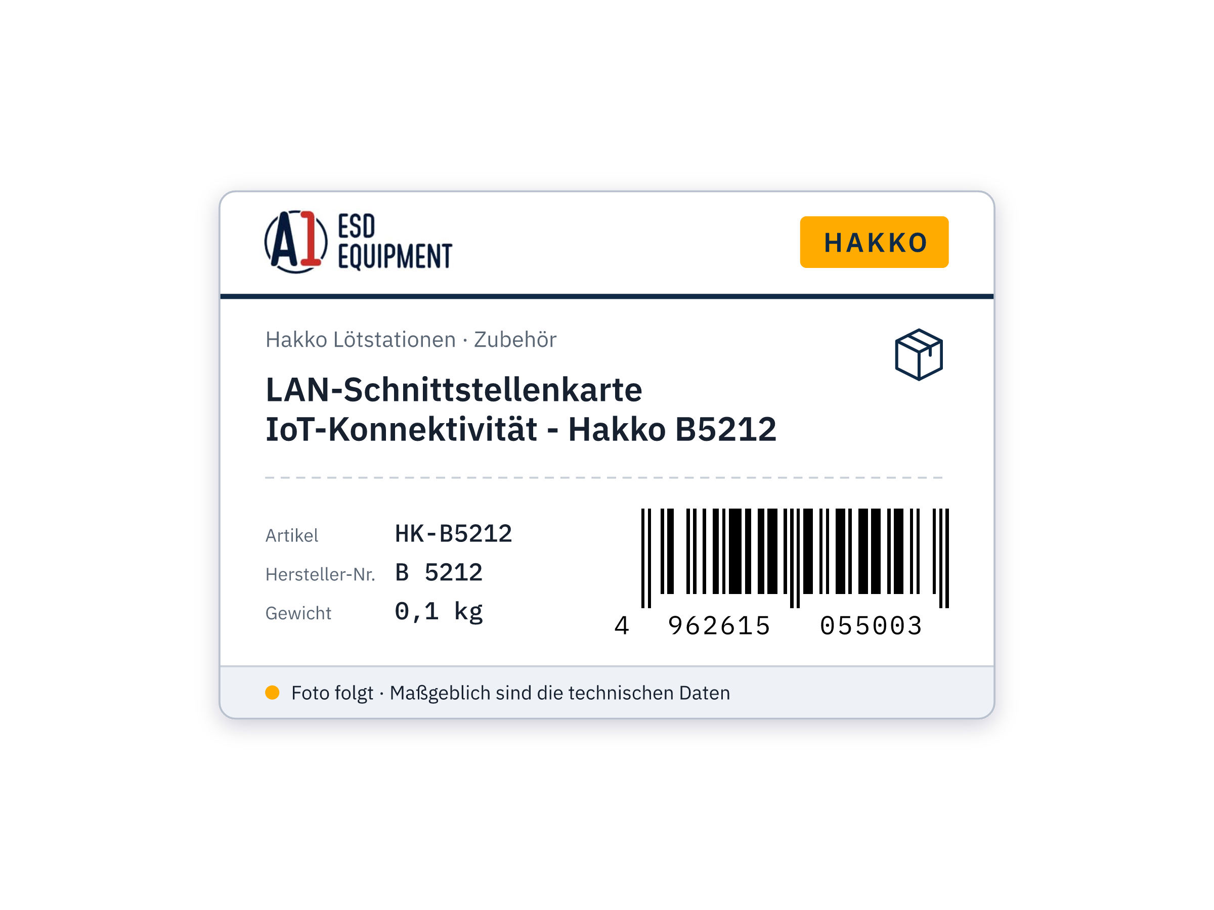 LAN-Schnittstellenkarte IoT-Konnektivität - Hakko B5212