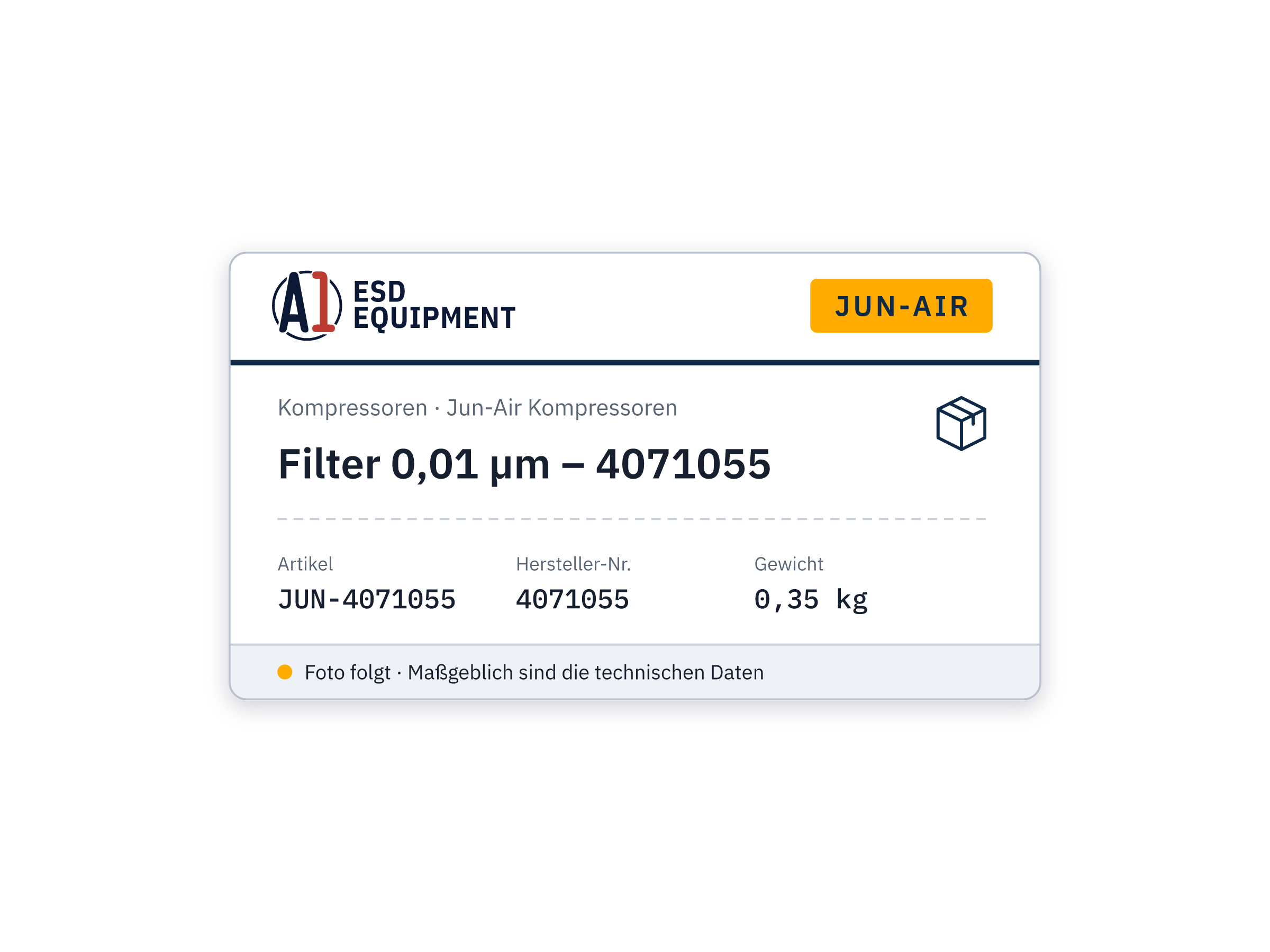 Jun-Air Filtre 0,01 micron – 4071055