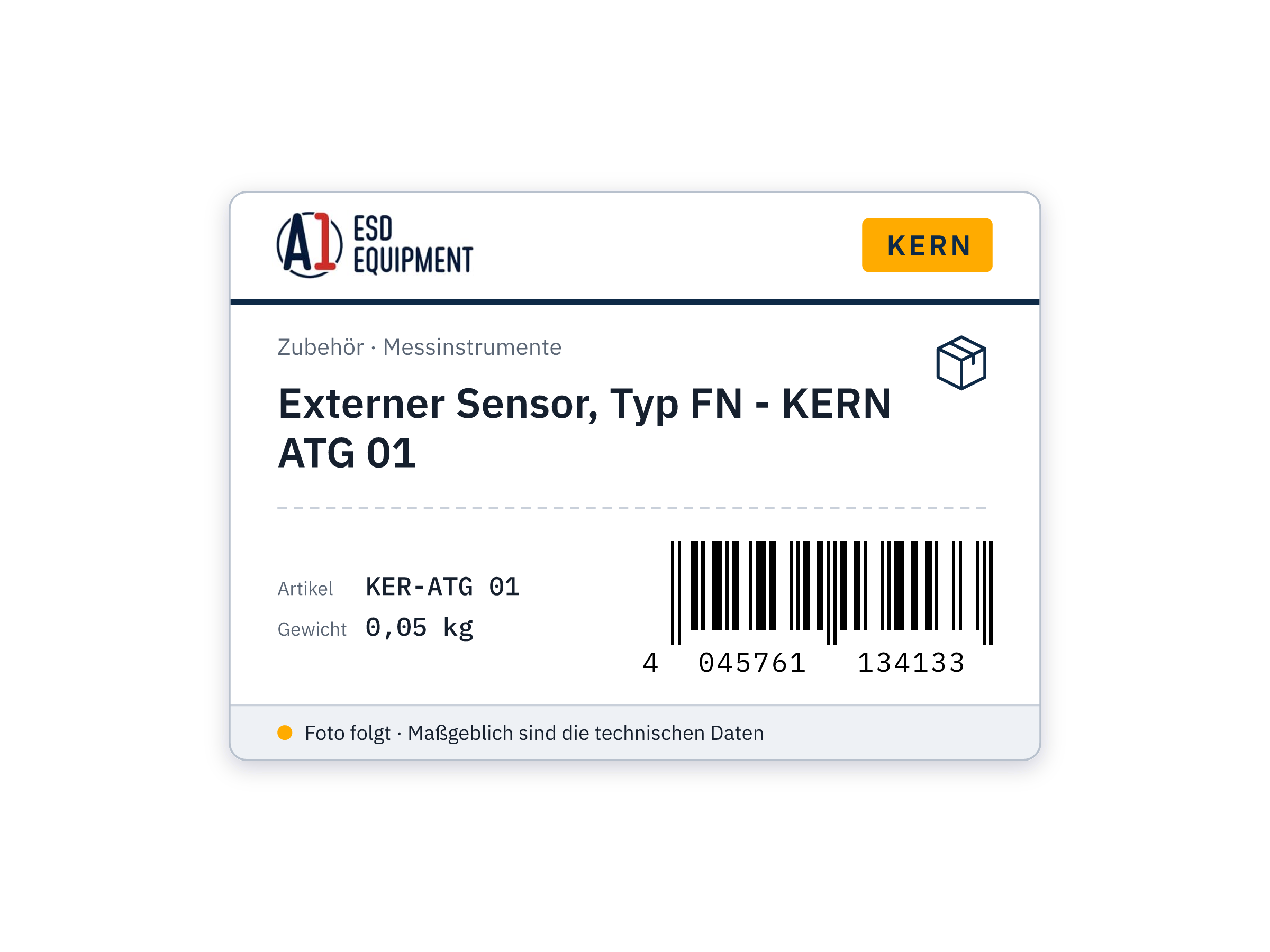 Externer Sensor, Typ FN - KERN ATG 01