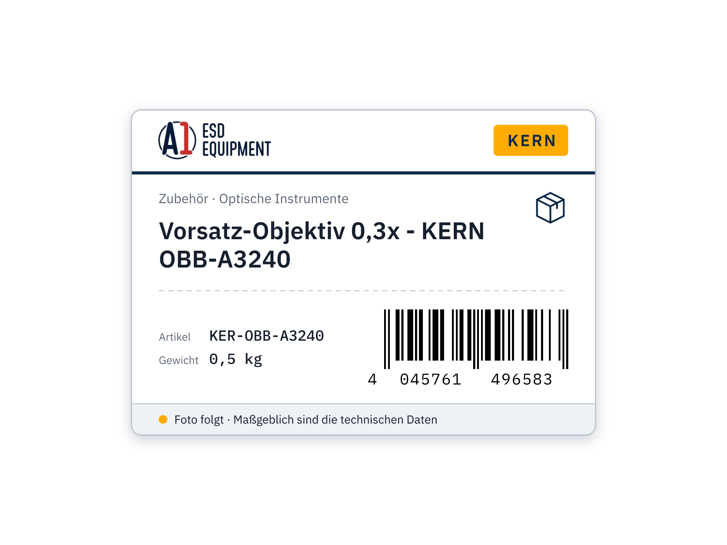 Objectif additionnel 3x - KERN OBB-A3240