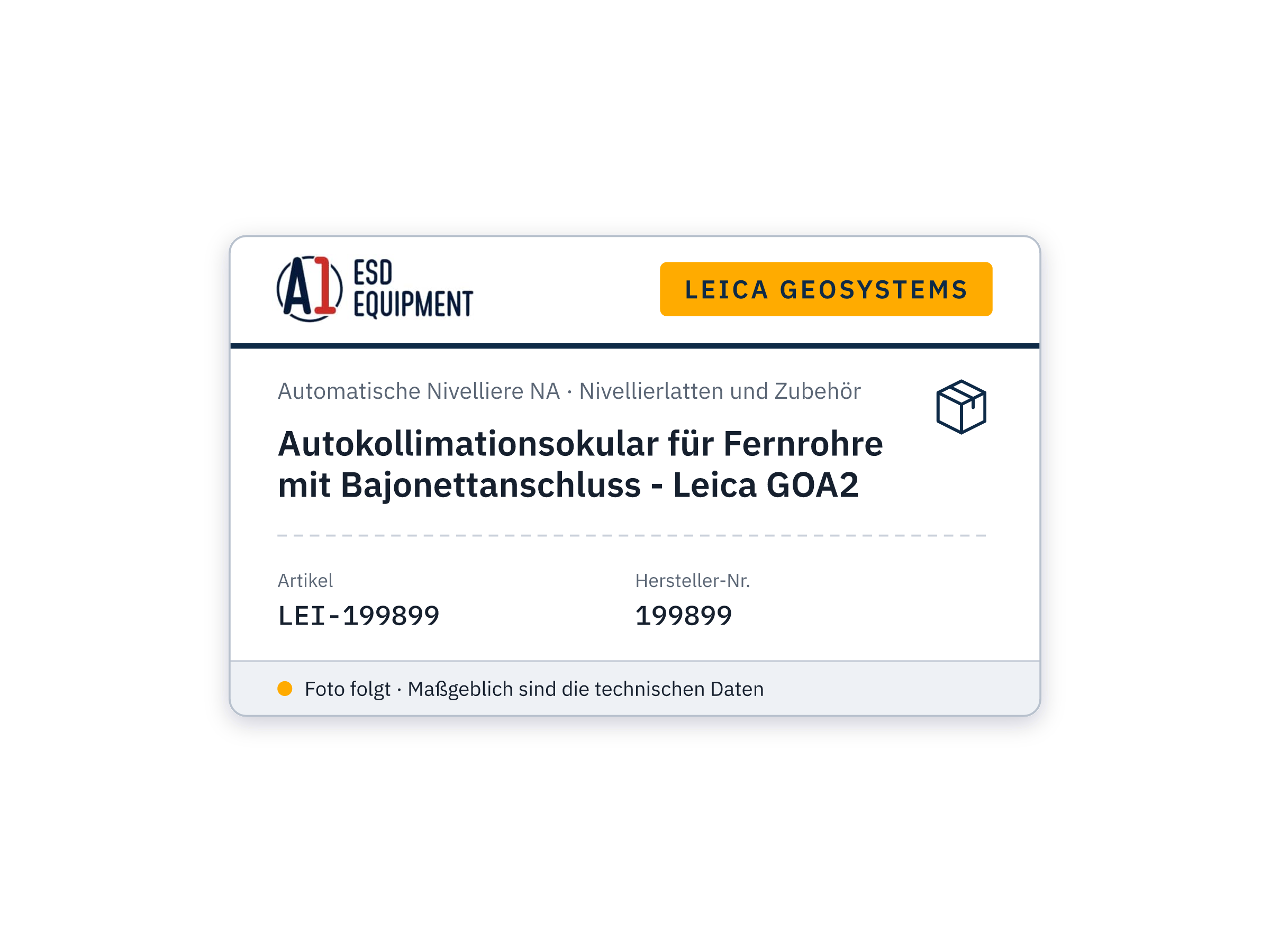 Autokollimationsokular für Fernrohre mit Bajonettanschluss - Leica GOA2