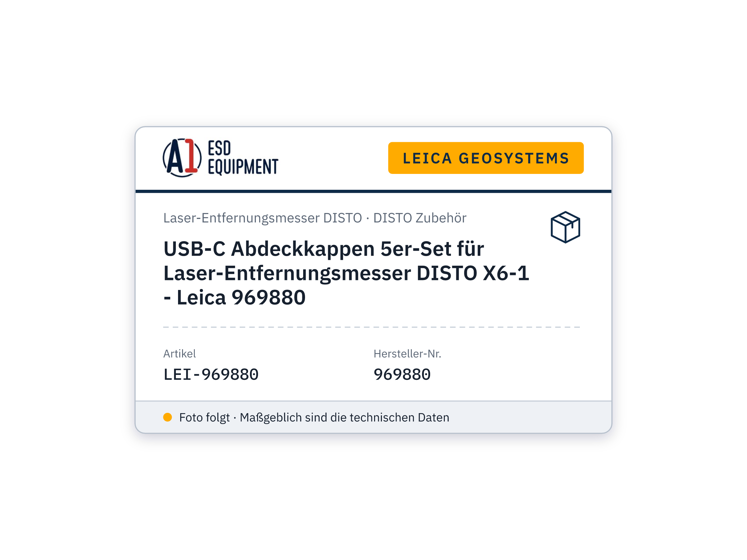 USB-C Abdeckkappen 5er-Set für Laser-Entfernungsmesser DISTO X6-1 - Leica 969880