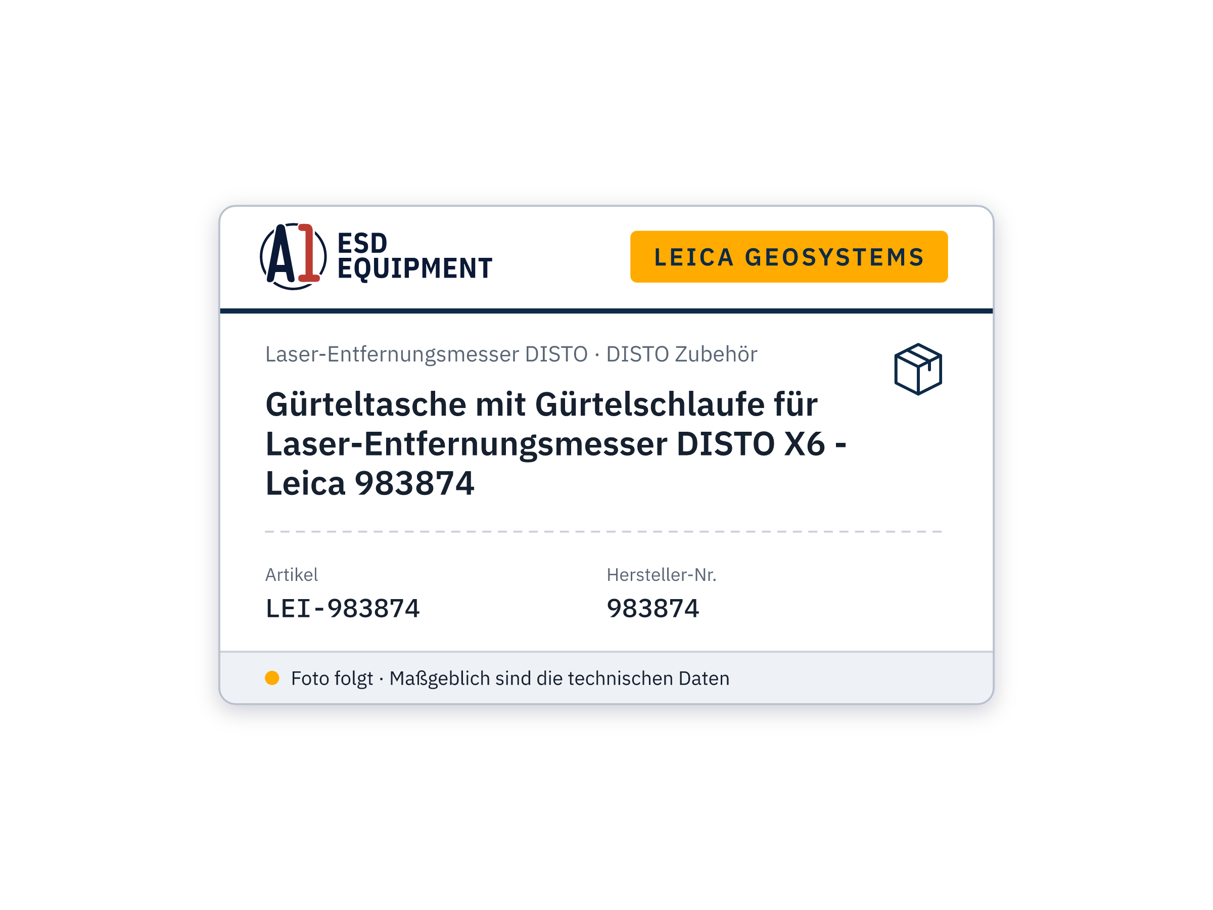 Étui ceinture avec passant pour télémètre laser DISTO X6 - Leica 983874