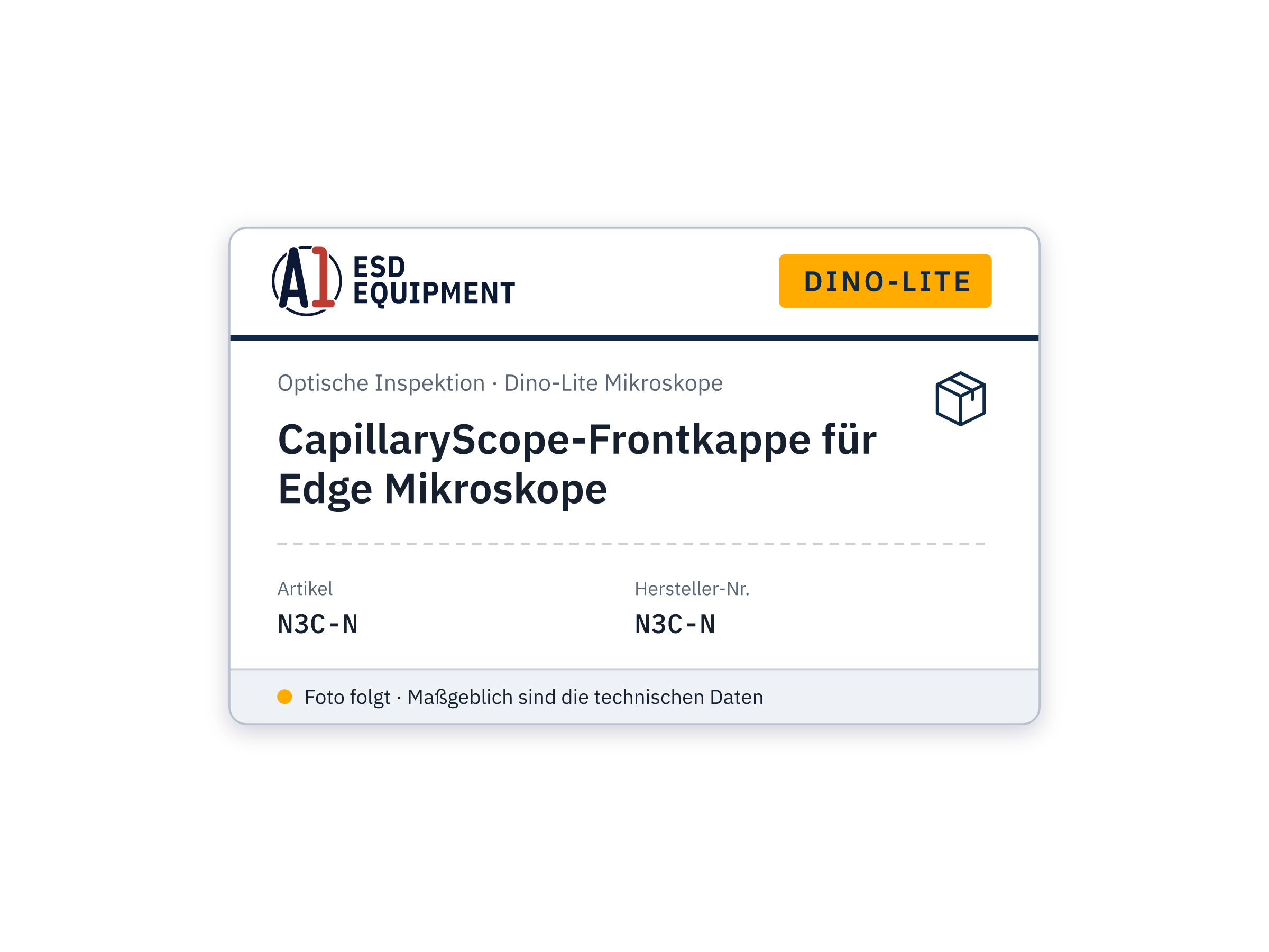 Capuchon CapillaryScope pour microscopes Edge - Dino-Lite N3C-N
