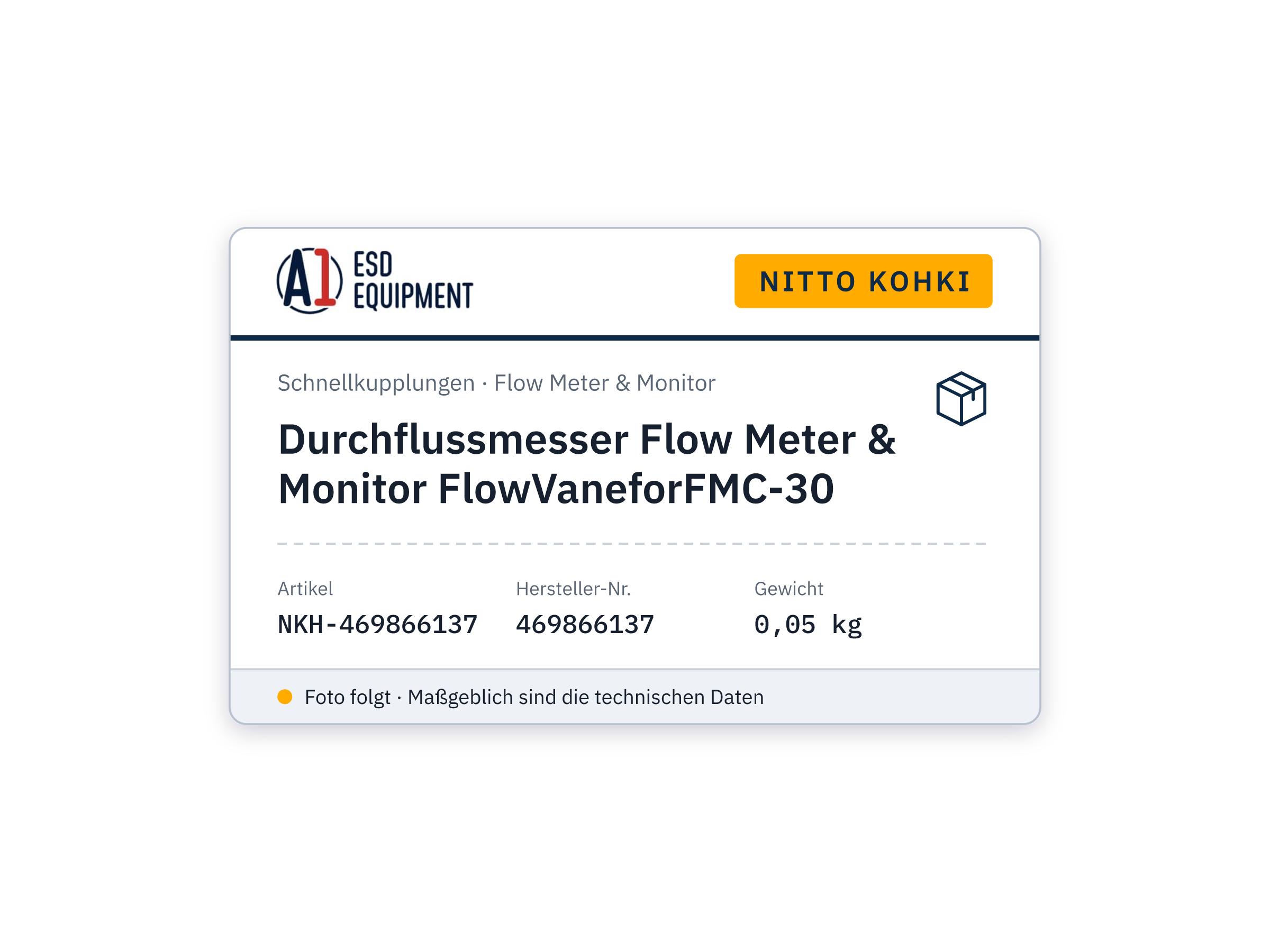 Durchflussmesser Flow Meter & Monitor FlowVaneforFMC-30 - Nitto Kohki 469866137