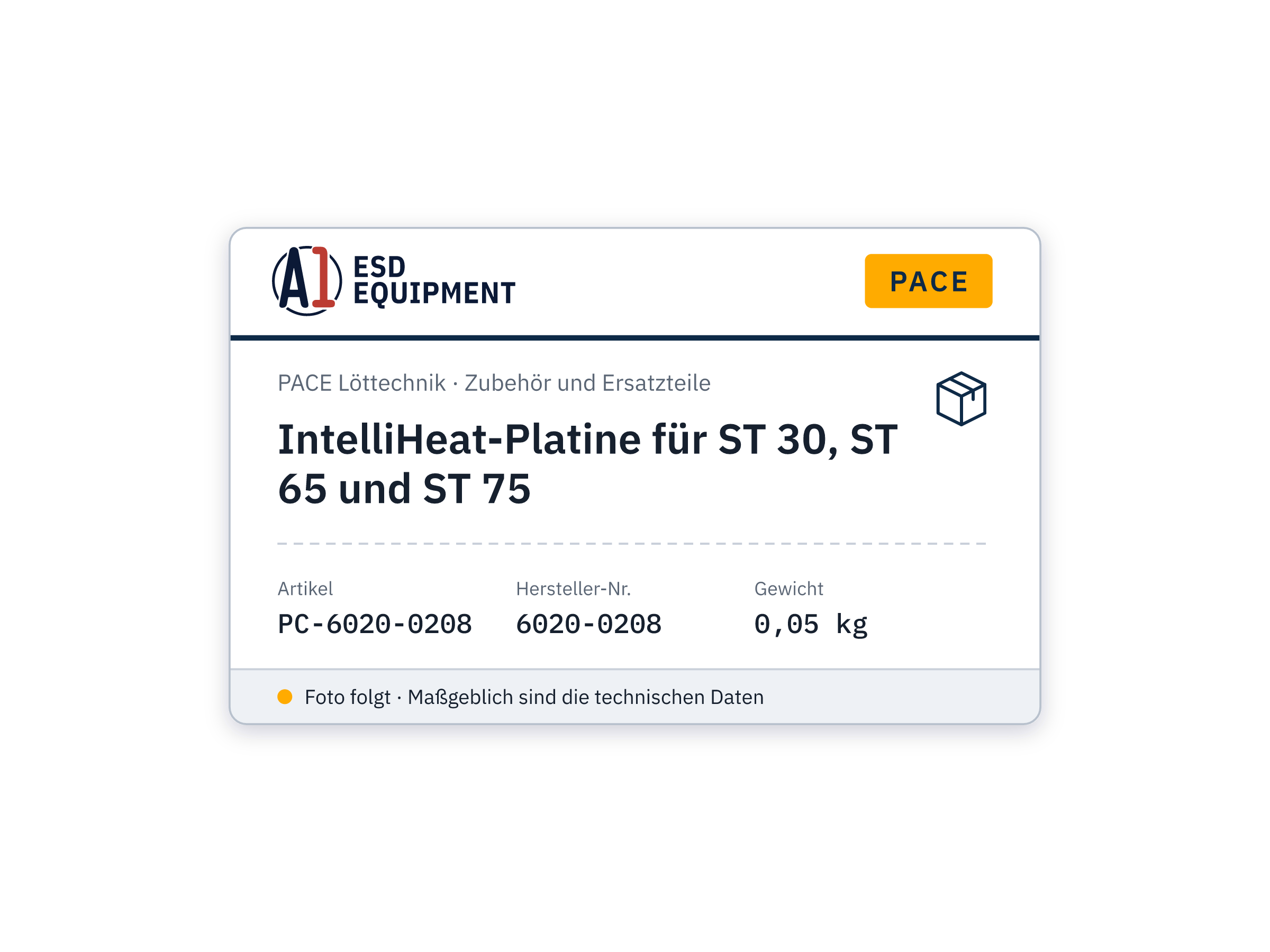 IntelliHeat PCB for ST 30, ST 65 and ST 75 - PACE 6020-0208