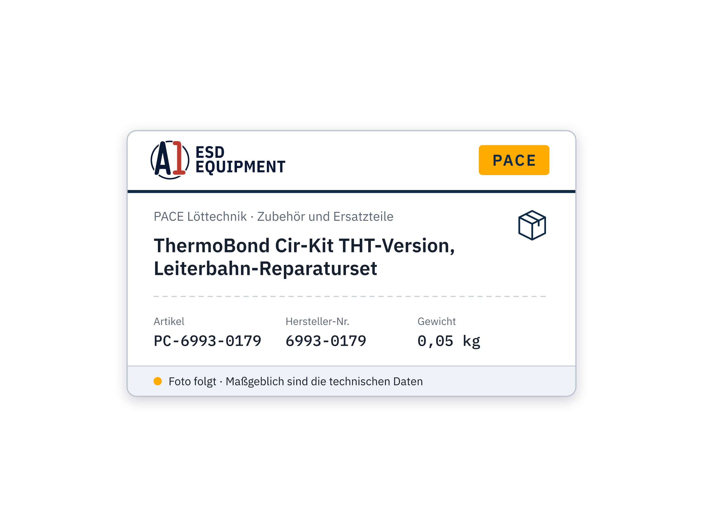 ThermoBond Cir-Kit version traversante, kit de réparation - PACE 6993-0179