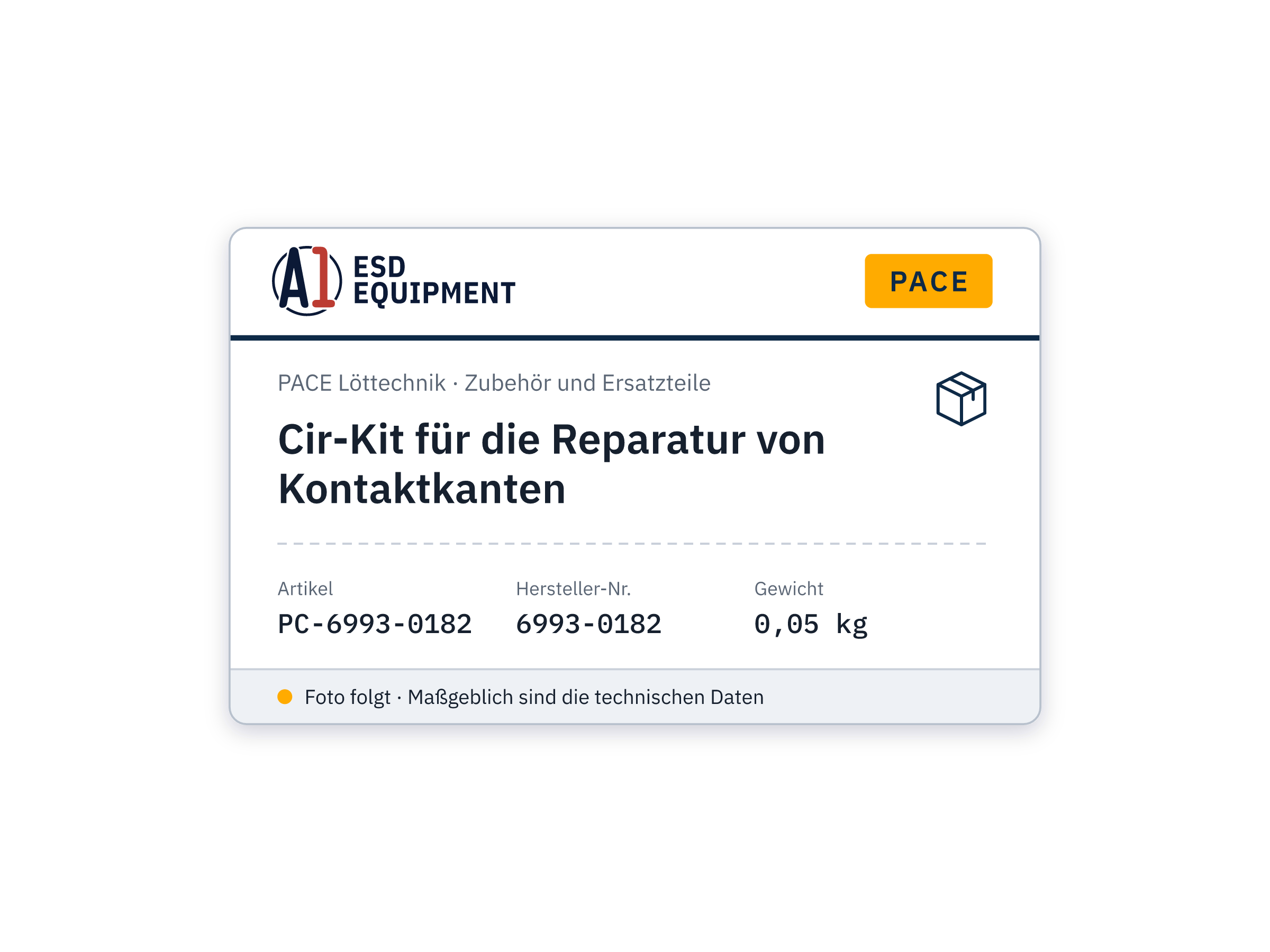 Cir-Kit for Repairing Contact Edges - PACE 6993-0182