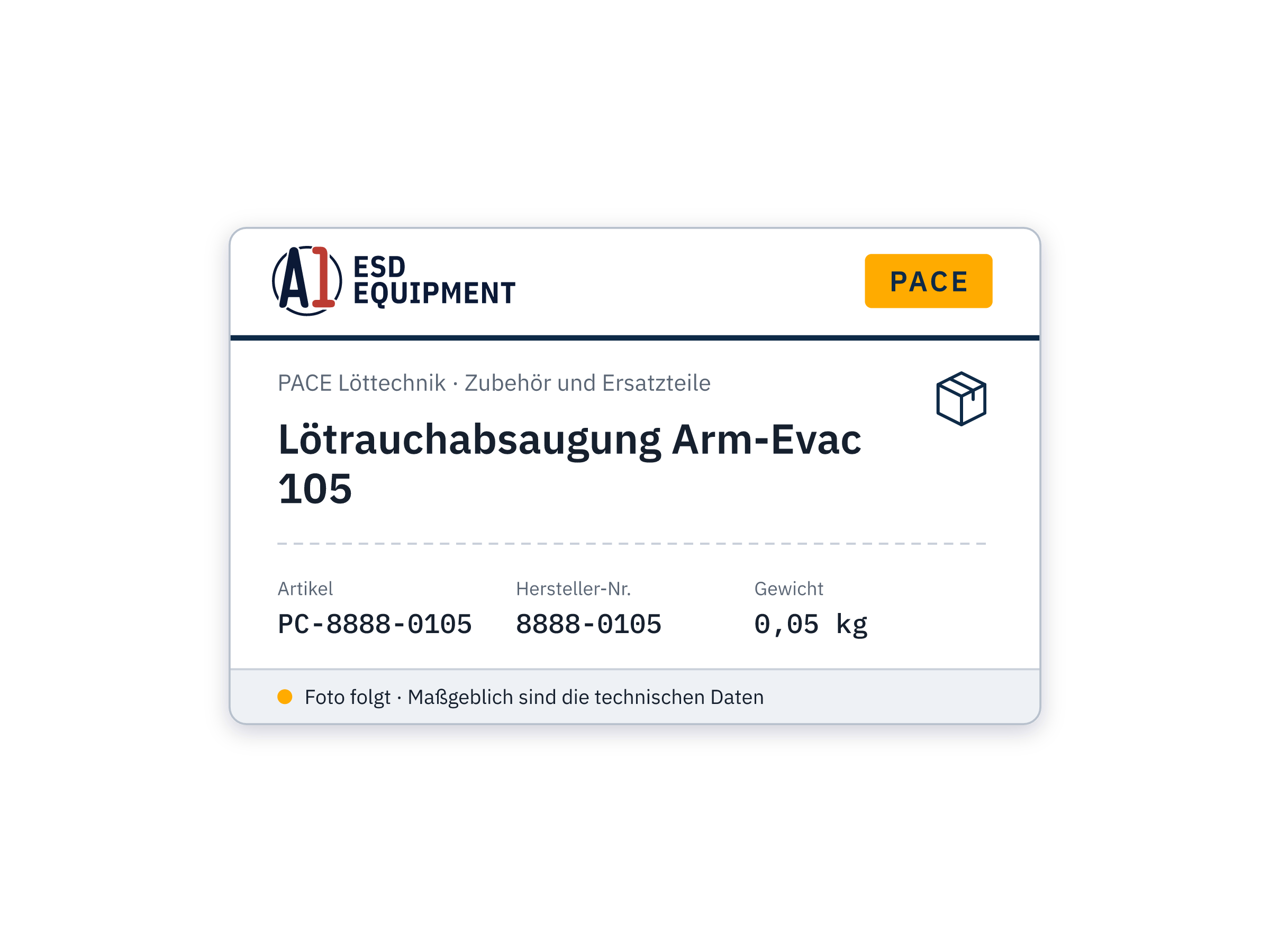 Lötrauchabsaugung Arm-Evac 105 - PACE 8888-0105