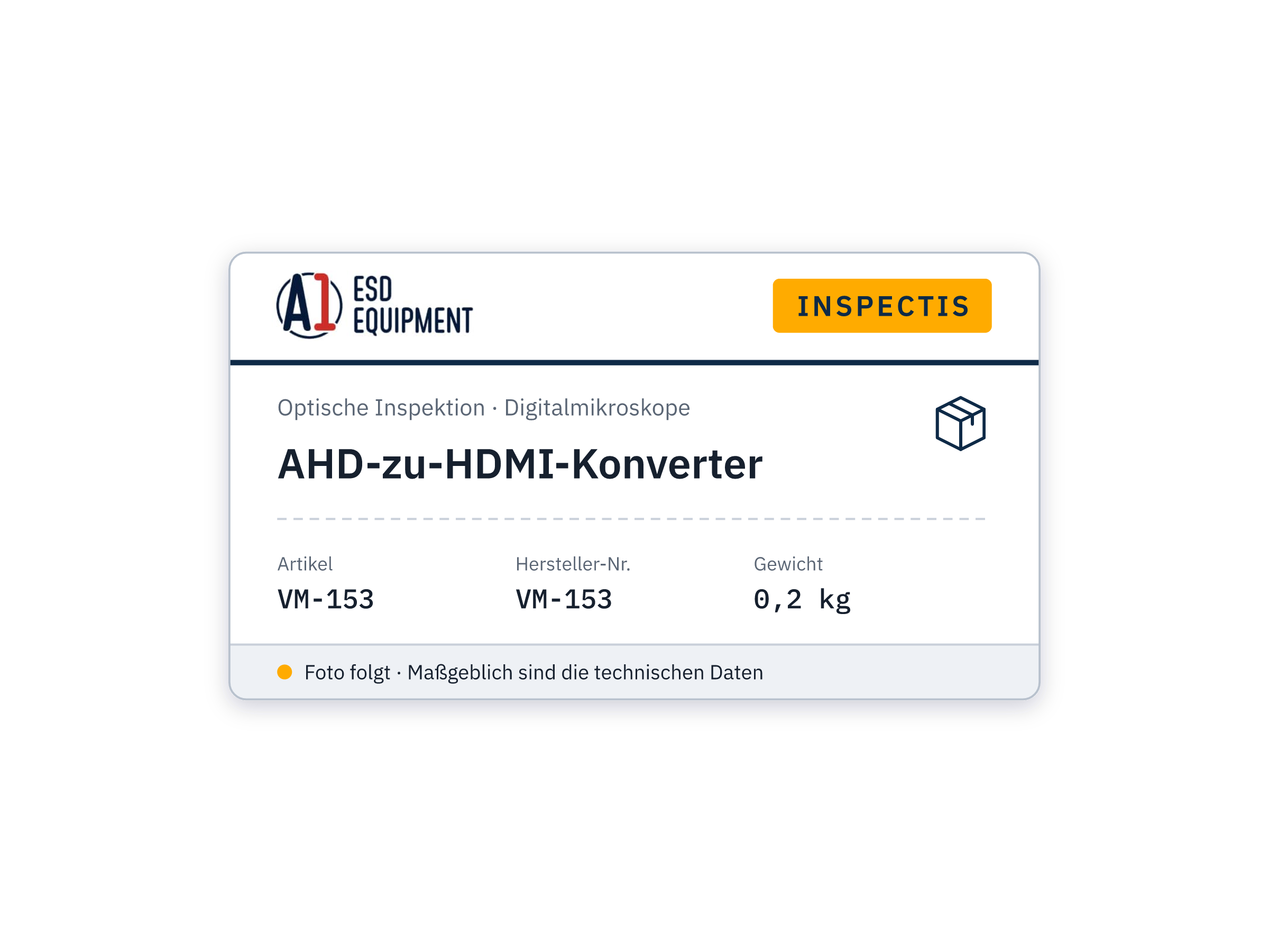 AHD to HDMI Converter - Inspectis VM-153