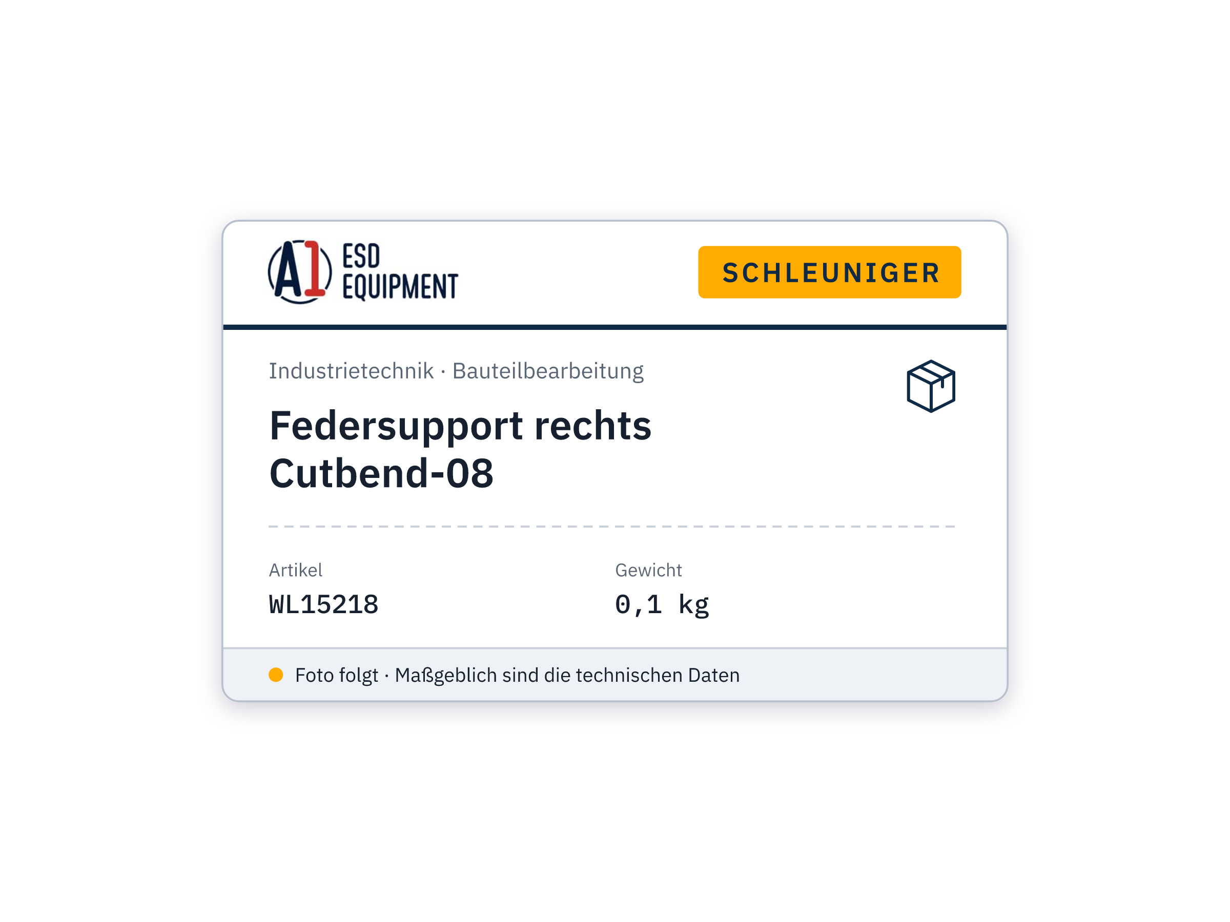 Schleuniger Spring support, right-hand, Cutbend-08