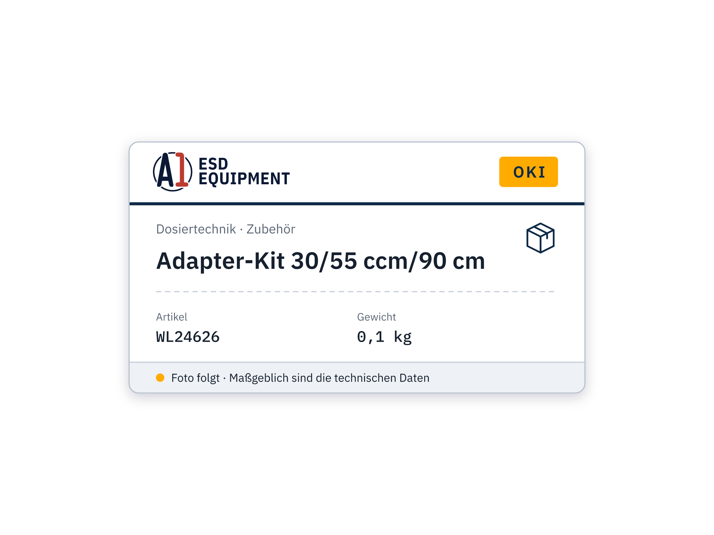 Adapter-Kit 30/55 ccm/90 cm - Oki