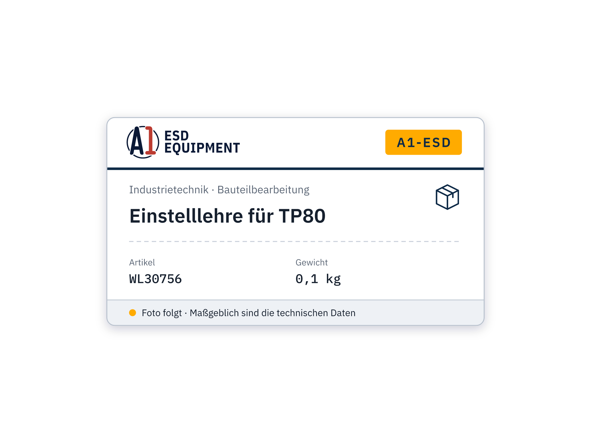 Jauge de réglage pour TP80