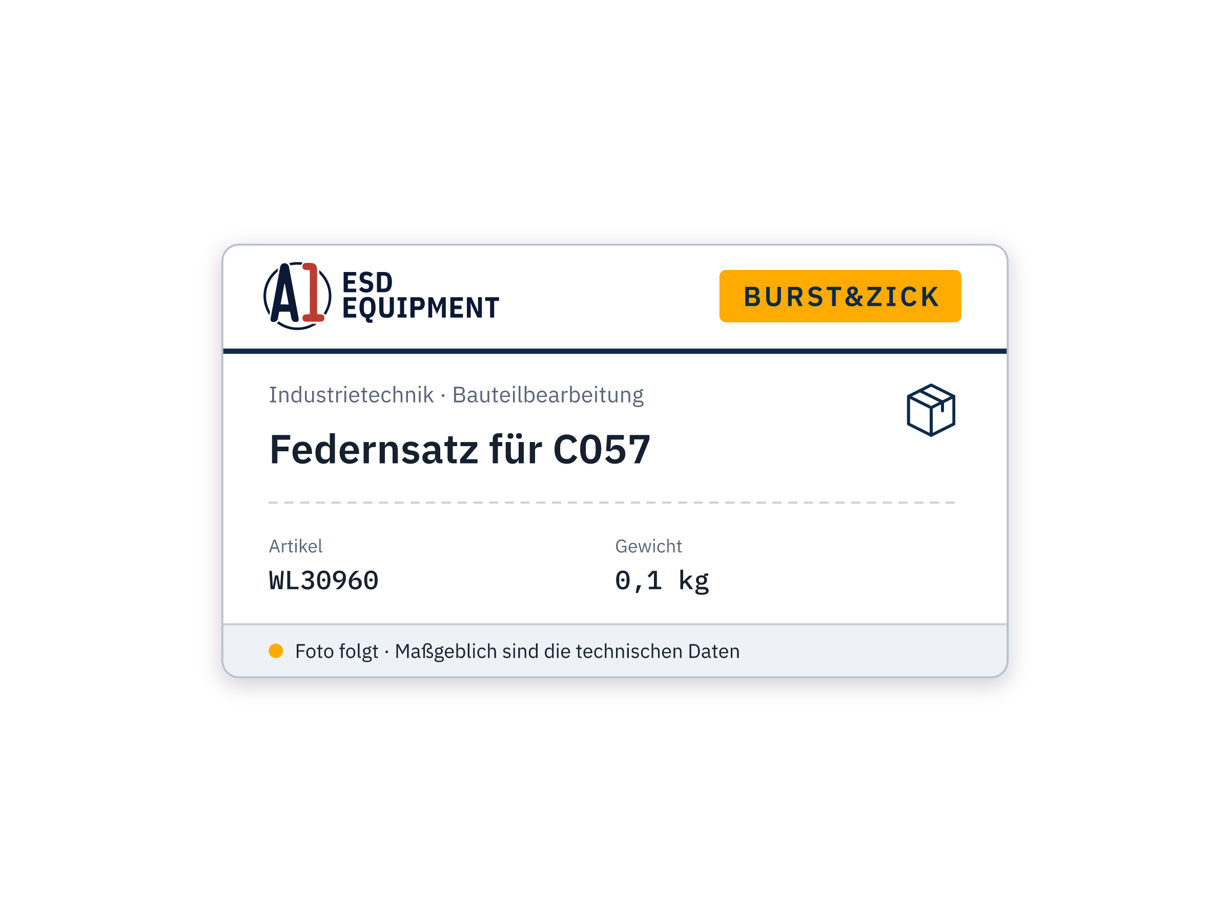 Burst&Zick Federnsatz für C057