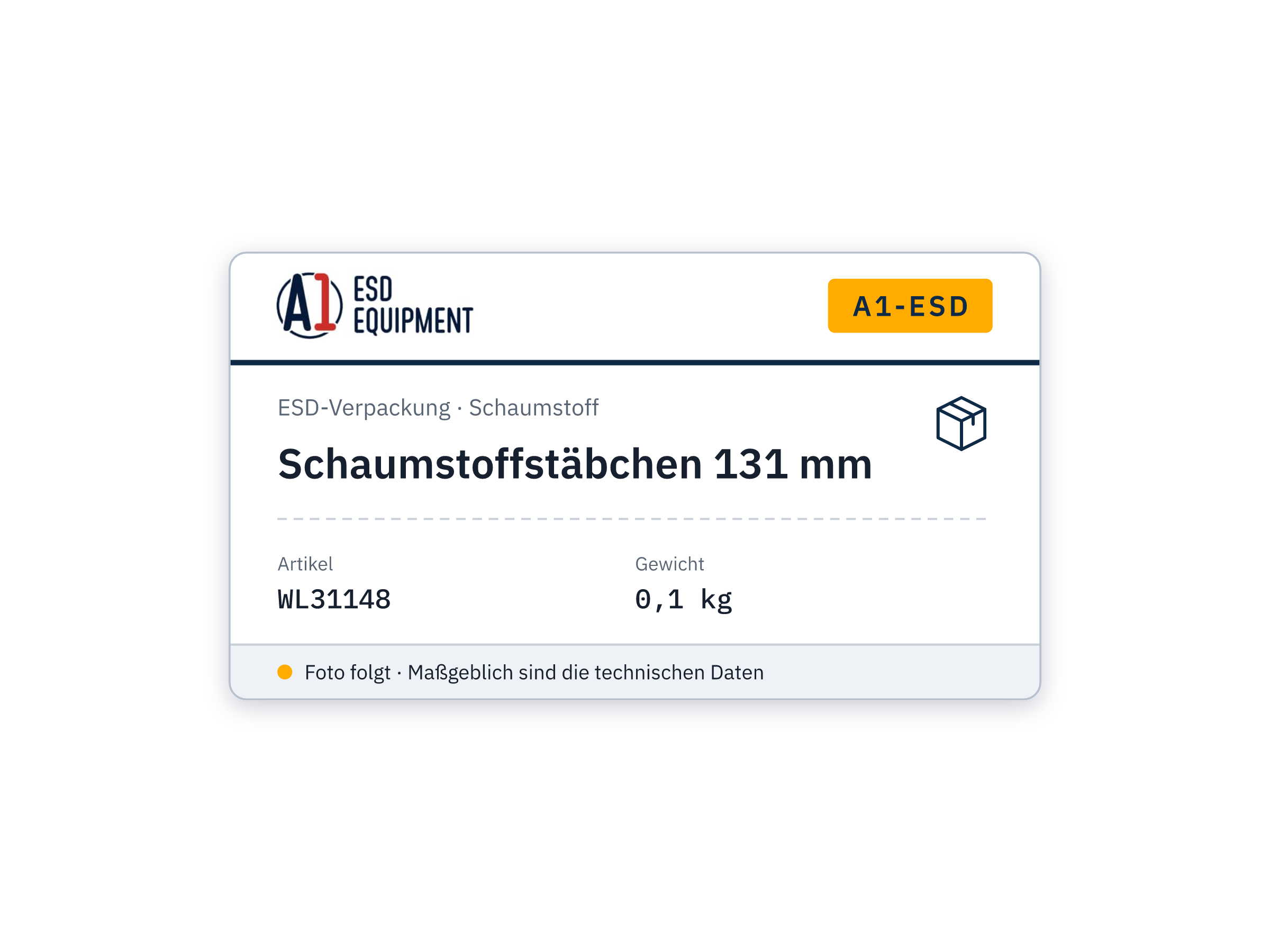 Schaumstoffstäbchen 131 mm