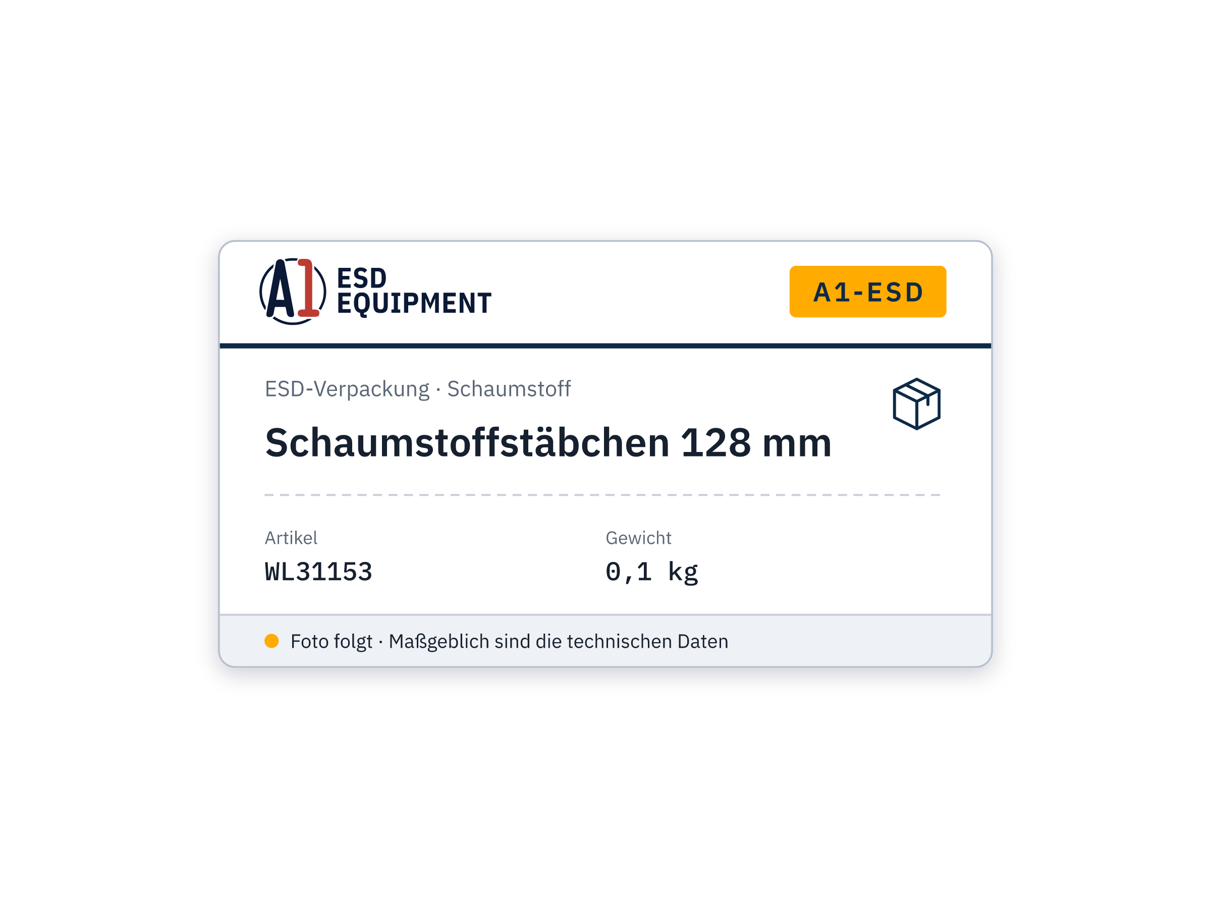 Schaumstoffstäbchen 128 mm