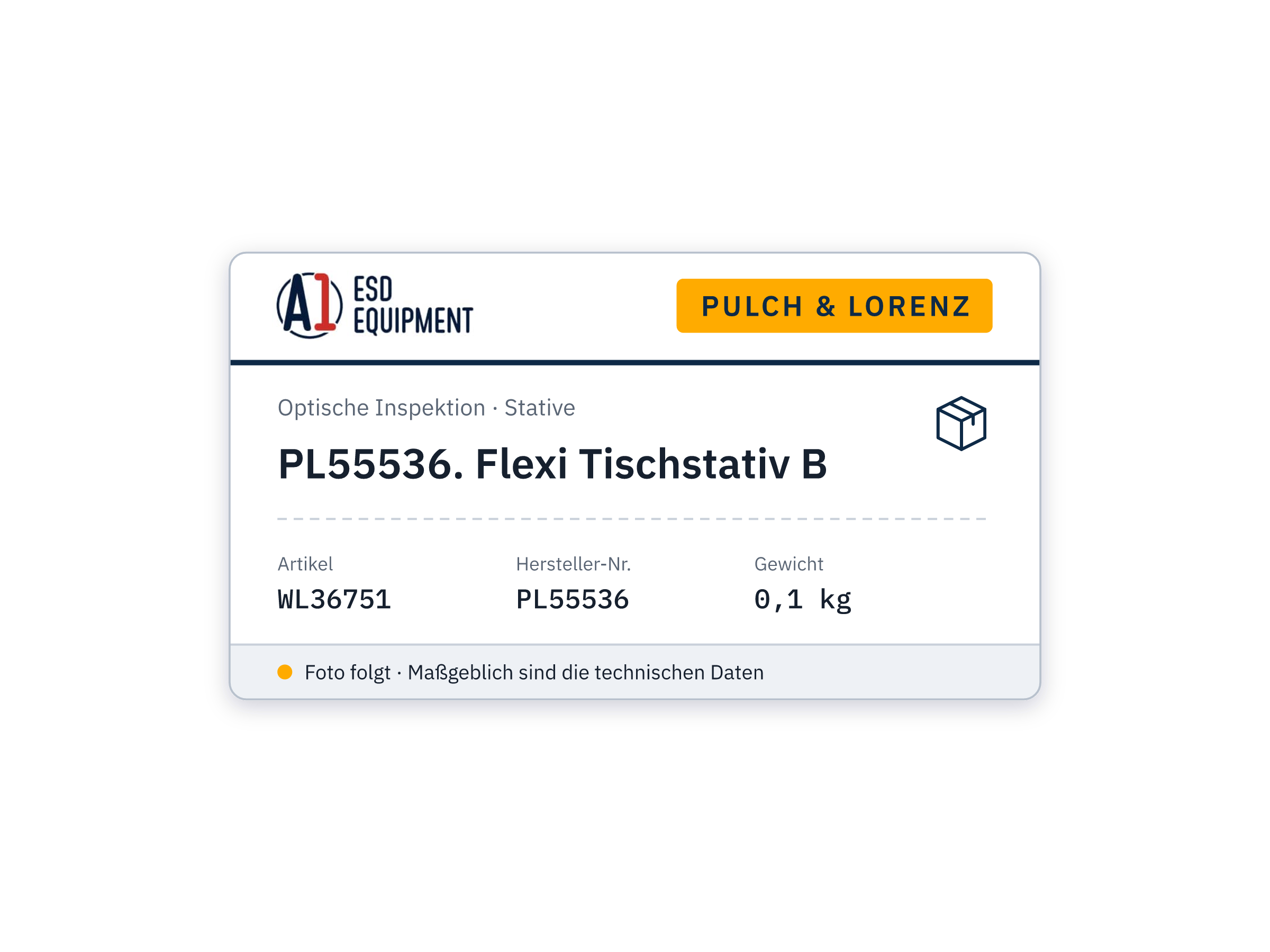 Pulch & Lorenz PL55536. Flexi Tischstativ B