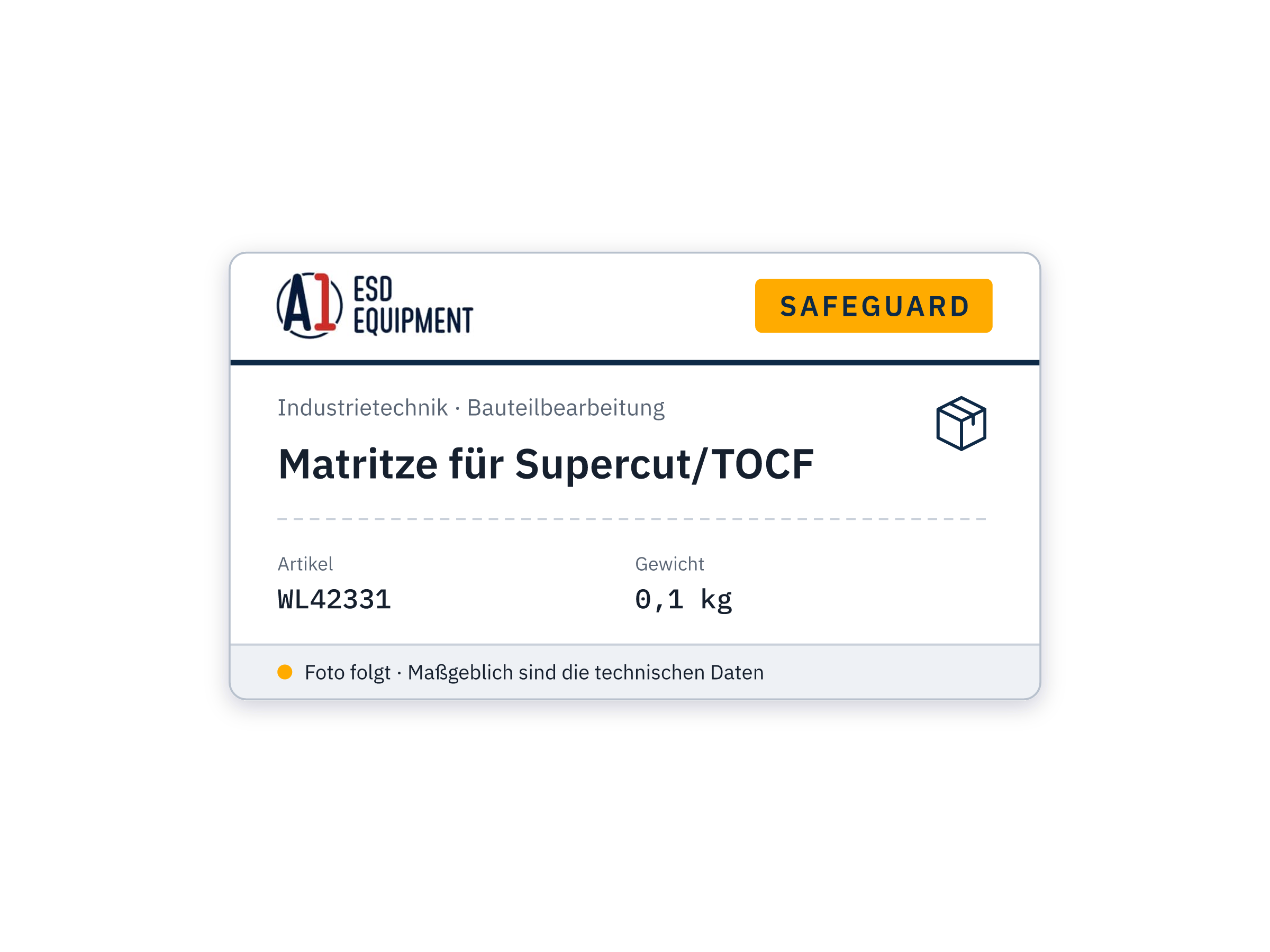 Matrix for SUPERCUT/TOCF