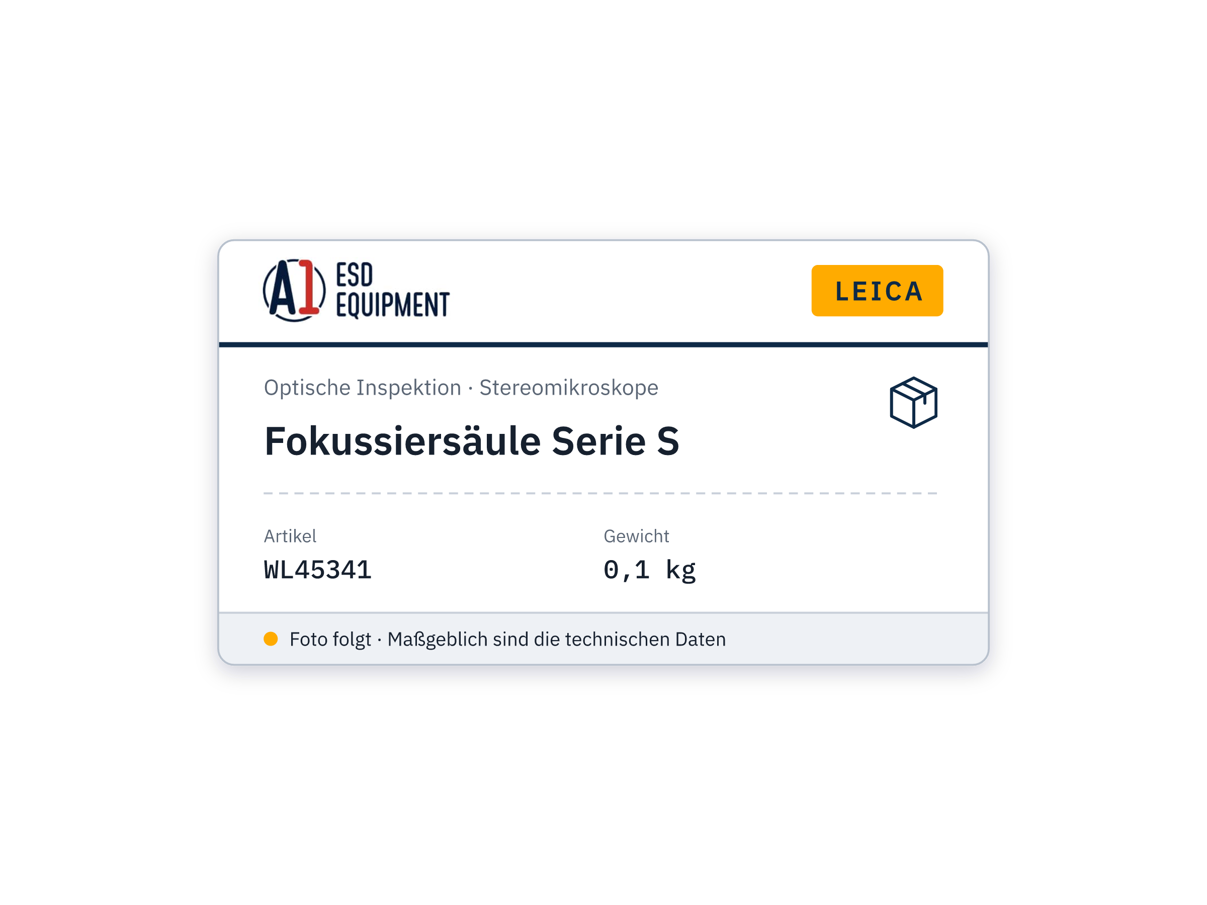 Leica Fokussiersäule Serie S