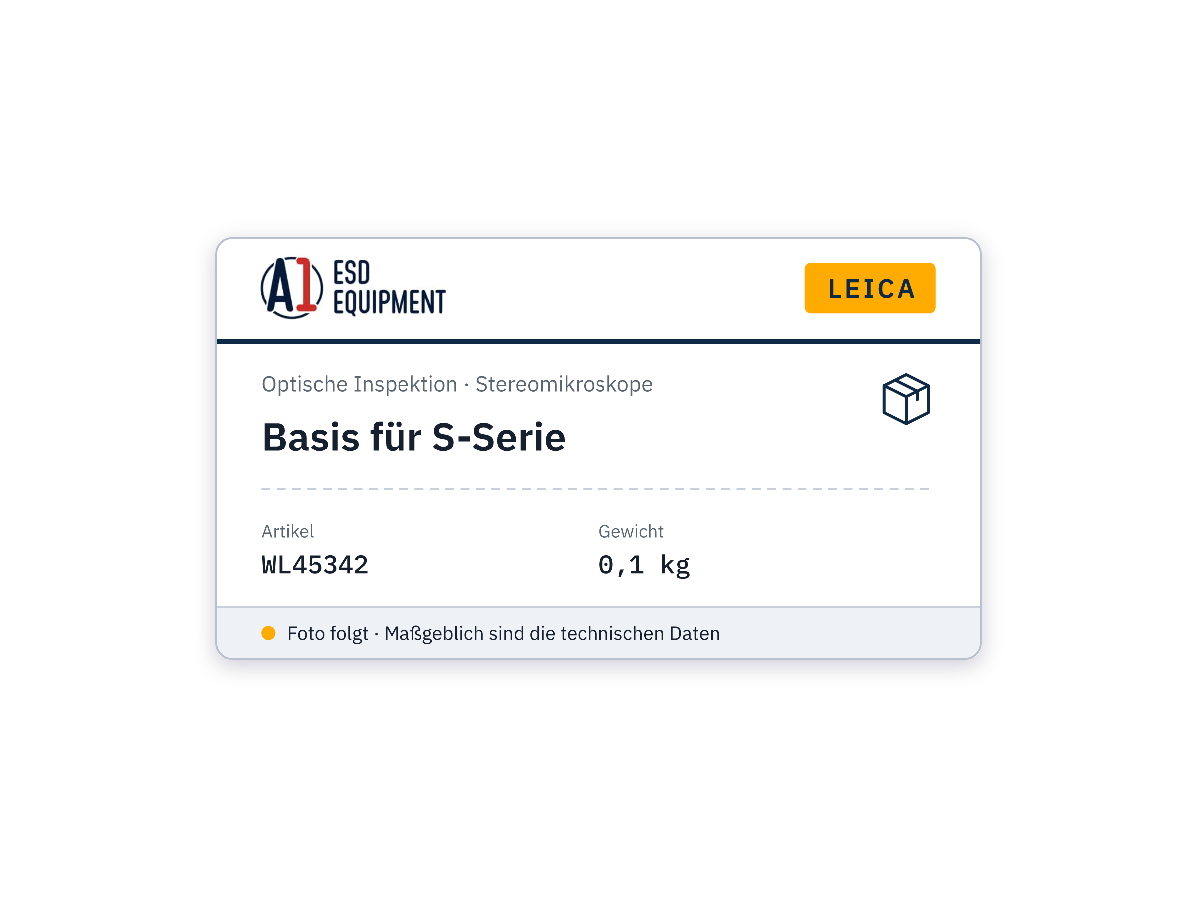 Leica Basis für S-Serie