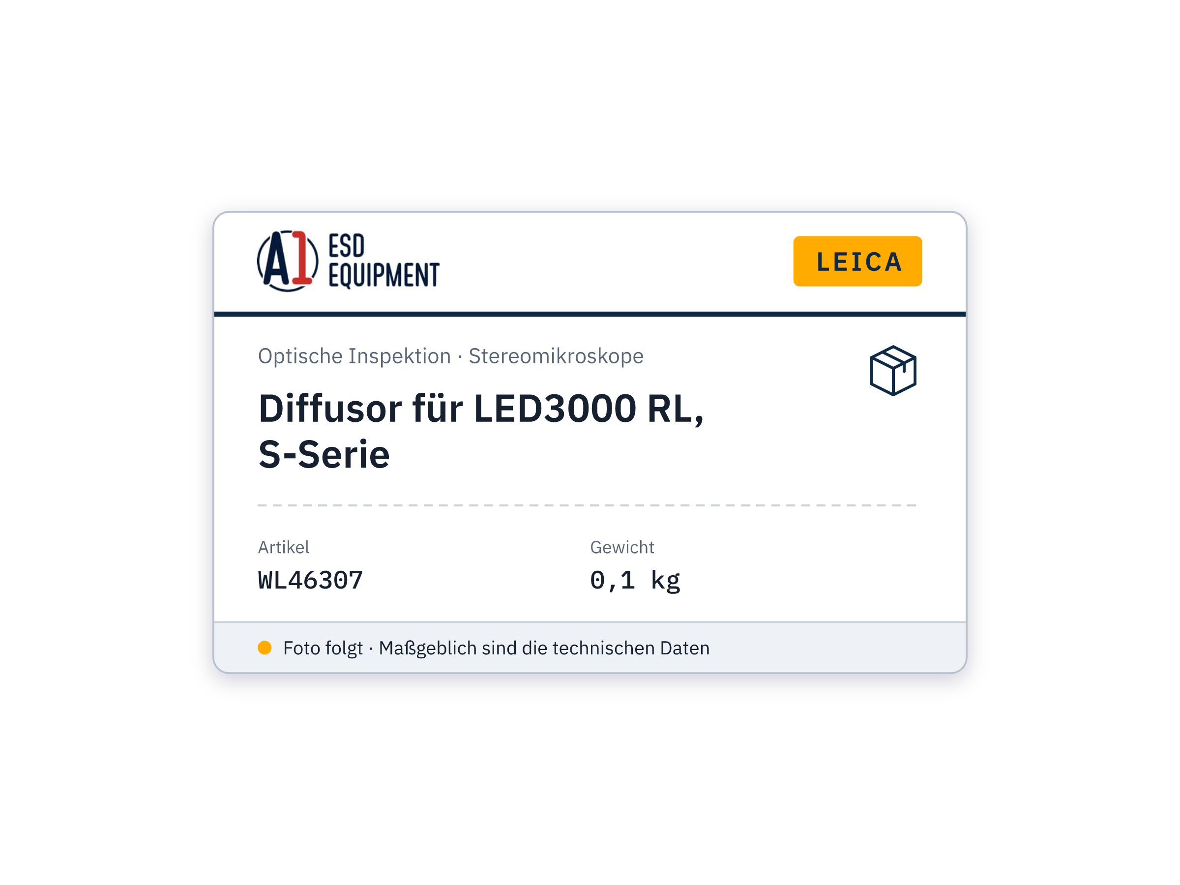 Leica Diffusor für LED3000 RL, S-Serie