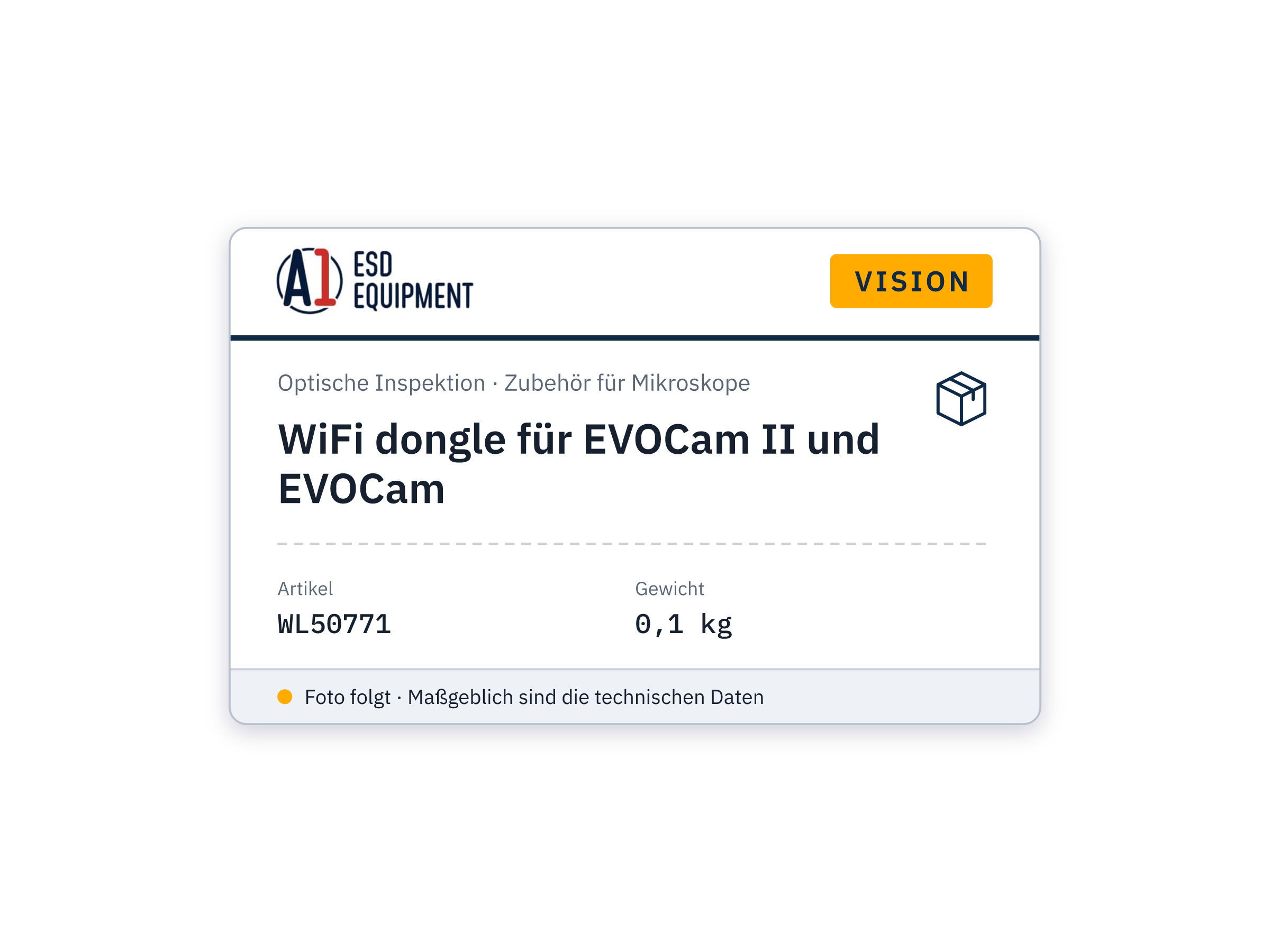 Vision WiFi dongle für EVOCam II und EVOCam