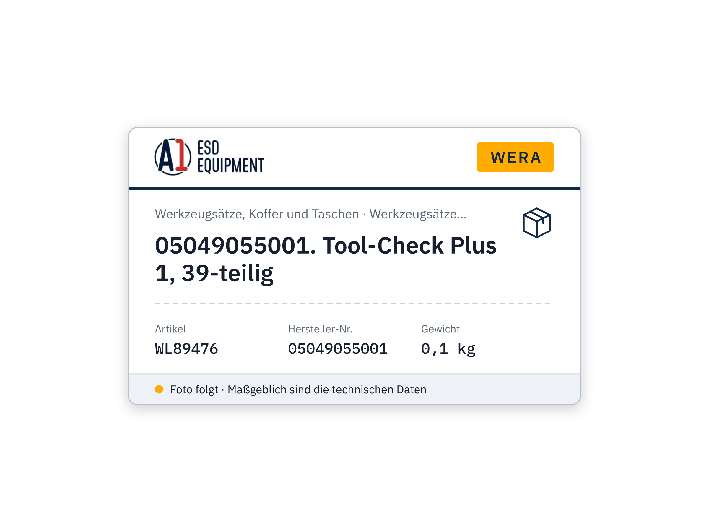 Wera 05049055001. Tool-Check Plus 1, 39-teilig
