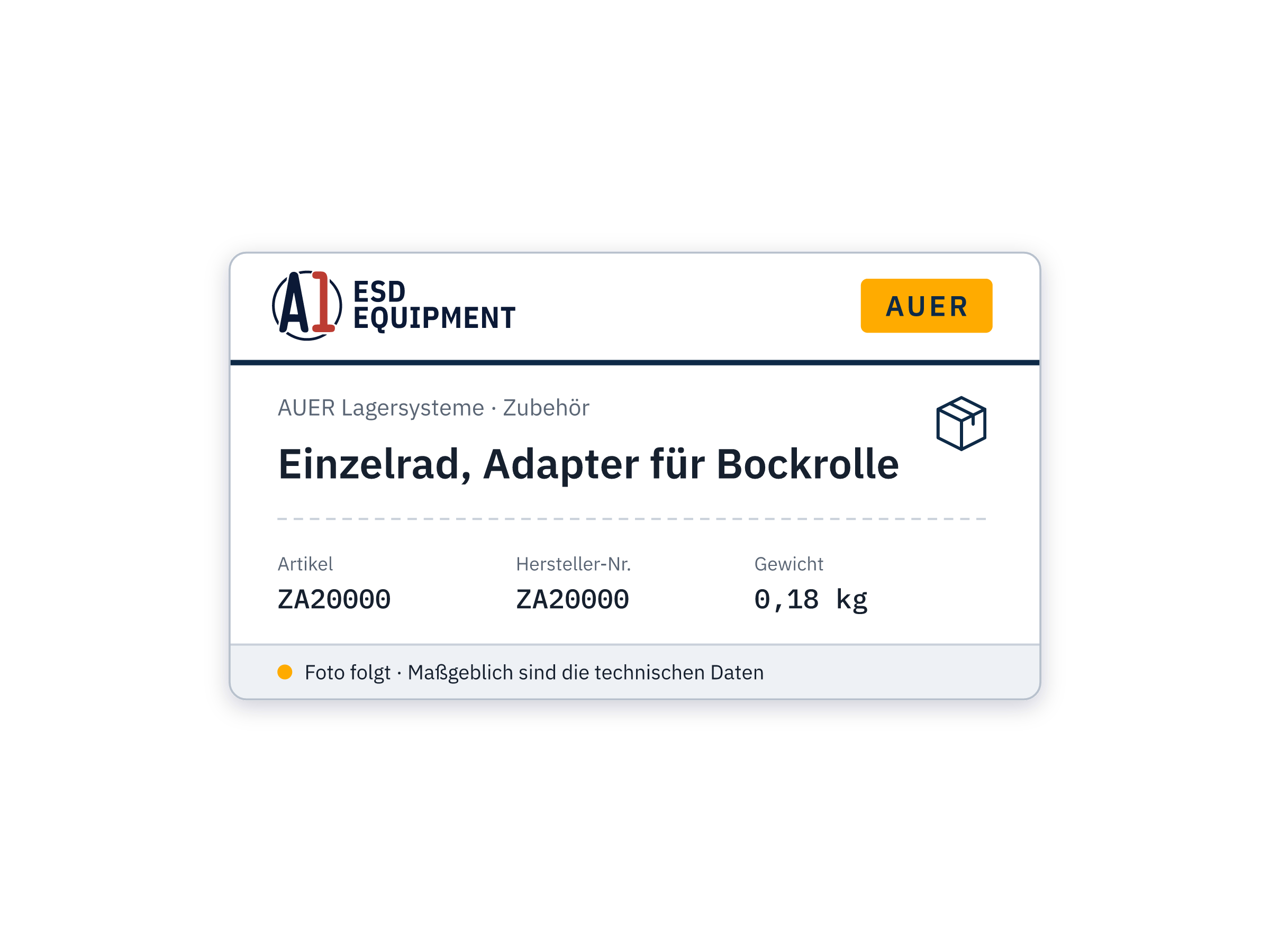 Einzelrad - Auer ZA20000