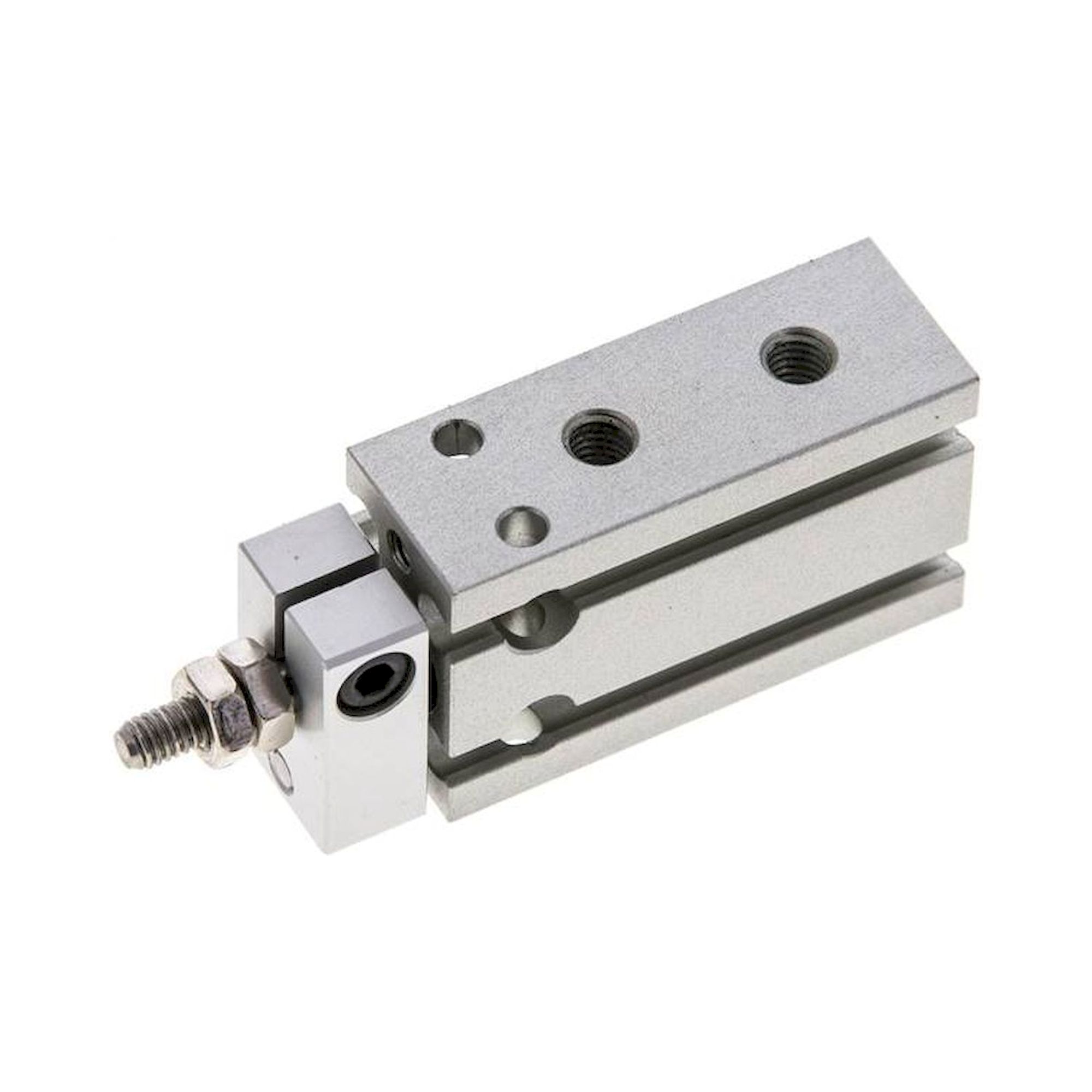 EMC EUK 10/5. Direktmontagezylinder, Kolben 10mm,Hub 5mm, verdrehgesicherte Kolbenstange