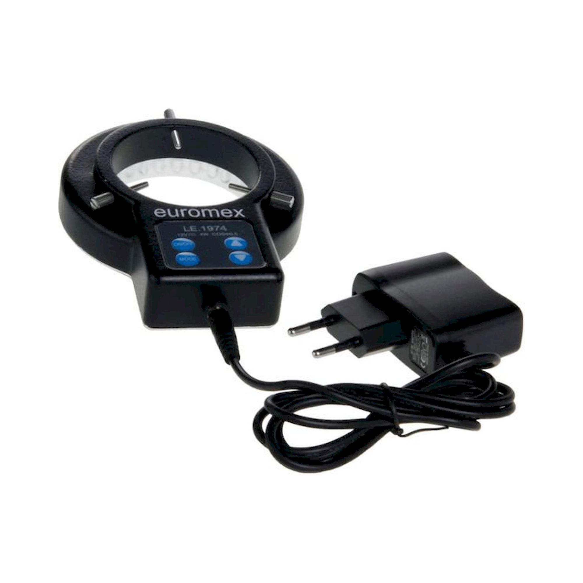 Euromex LE.1974. Ringlicht mit 72 LEDs, 21.000 Lux, einstellbare Lichtintensität