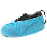 ESD disposable shoe cover with contact strap, blue, 1 pair