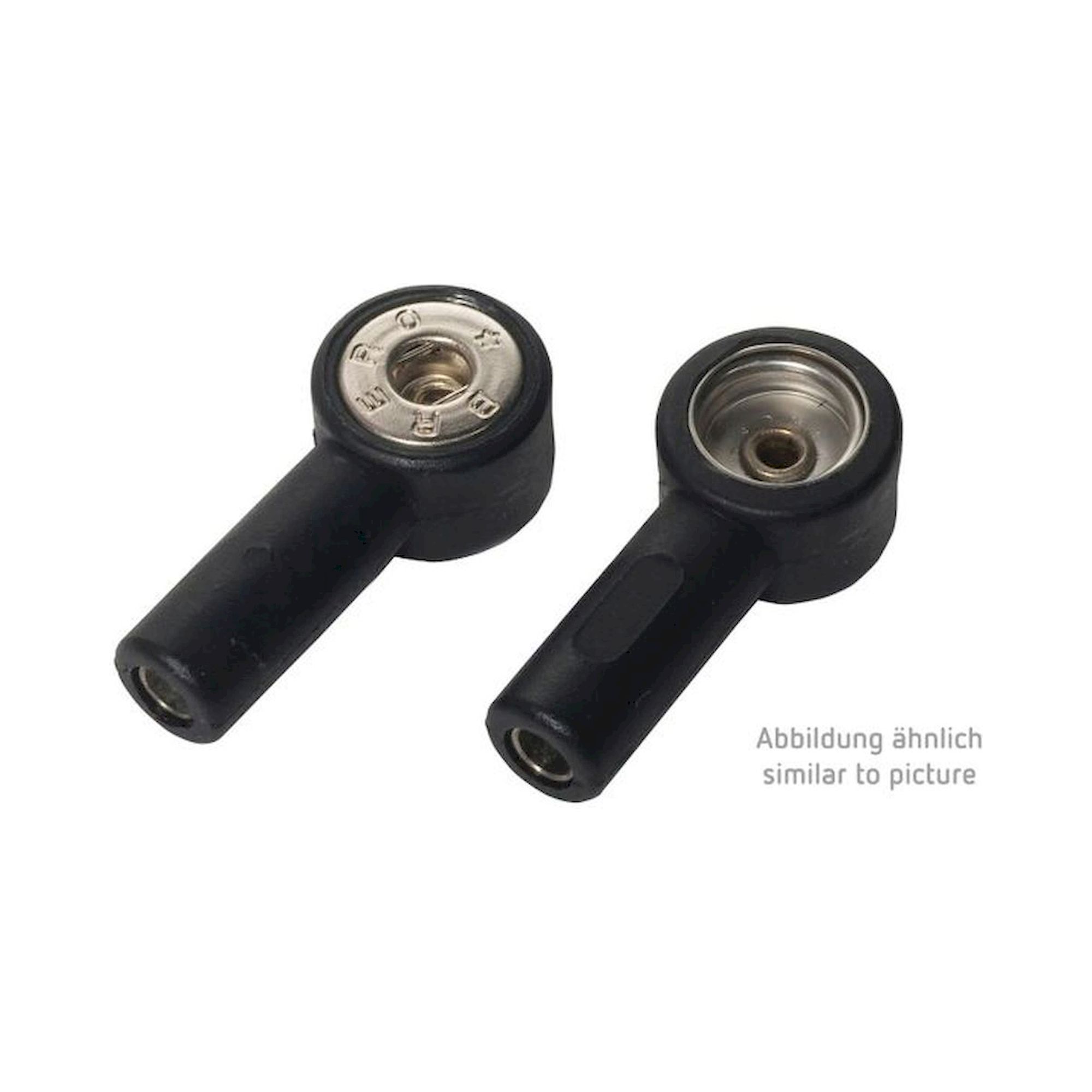 Bananensteckeradapter, 10/10 mm Druckknopf, isoliert