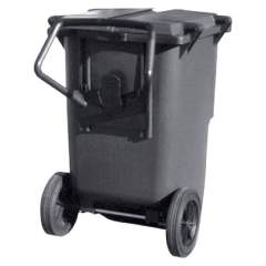 ESD garbage can, square, 240 litres