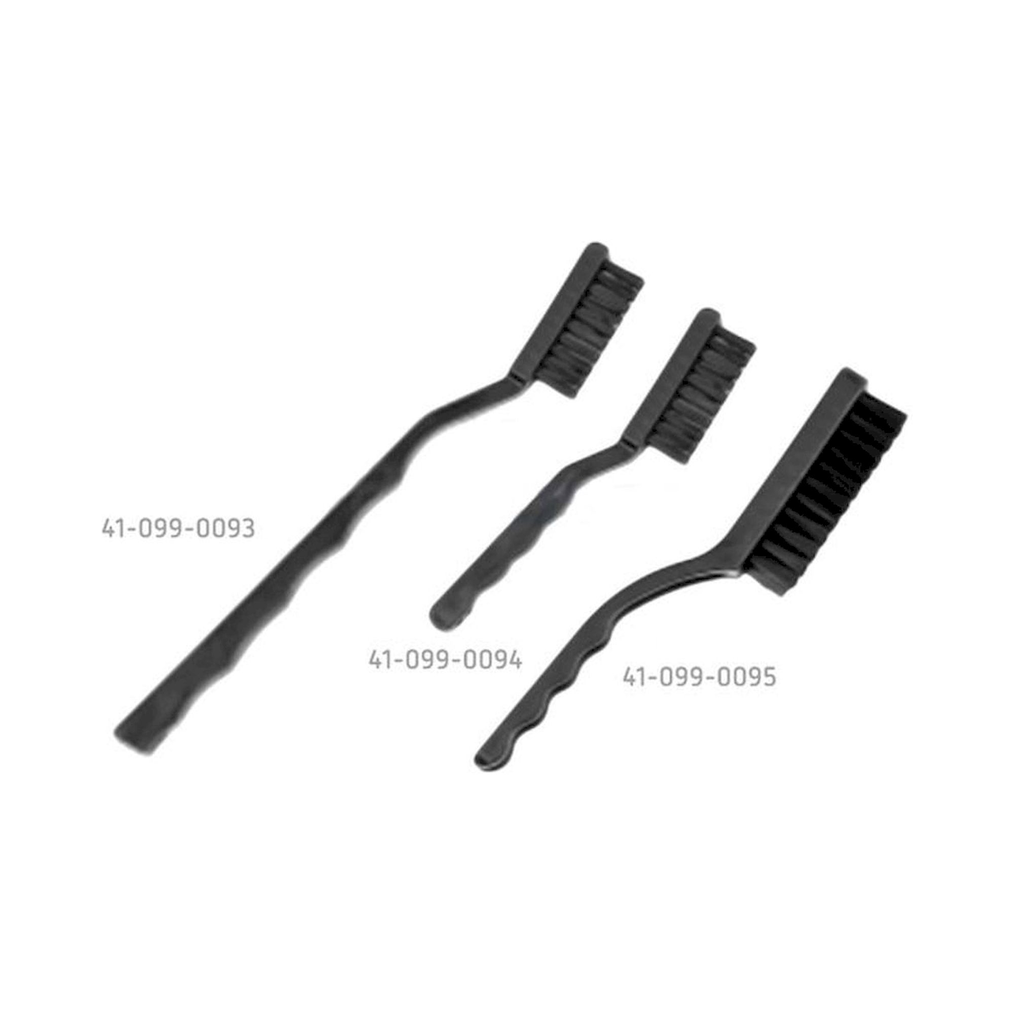 ESD brush with handle, black, 175 mm