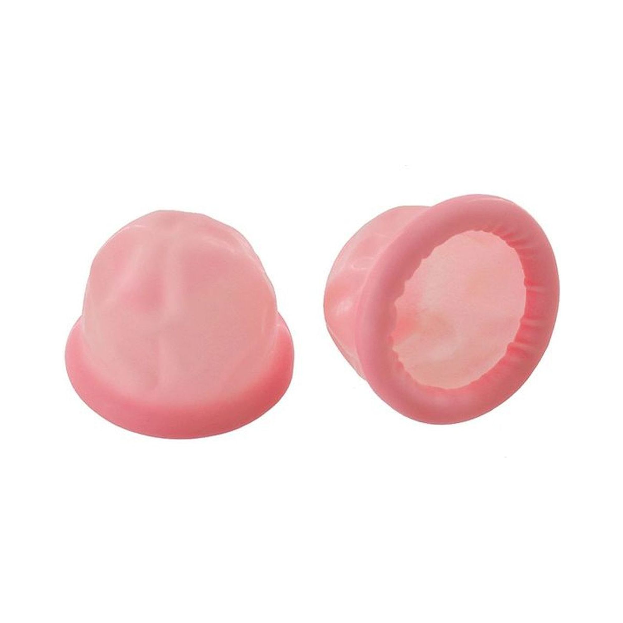 ESD Fingerlinge Latex, gerollt, rosa, S
