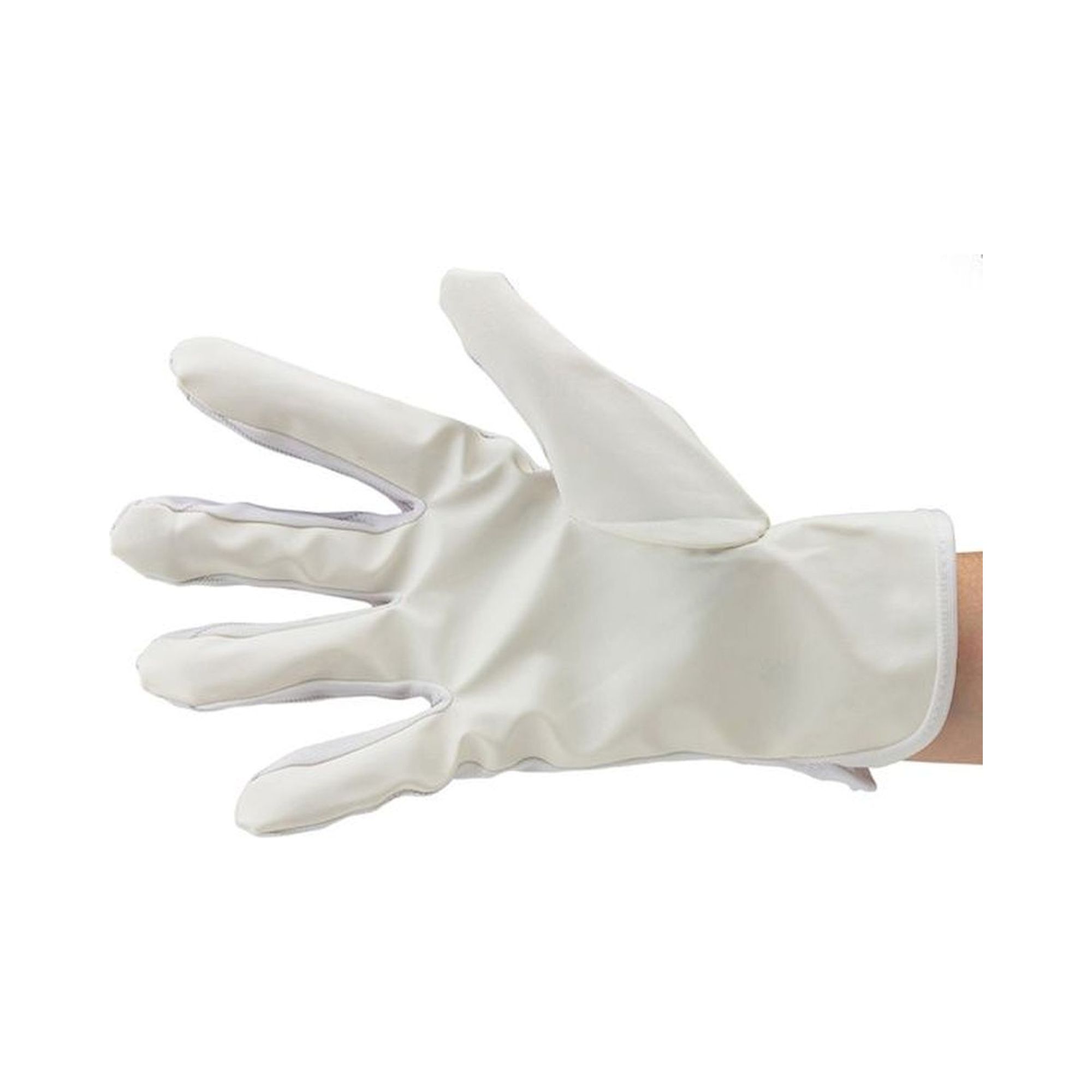 ESD glove polyester, lint-free, PU cleanroom compatible, white, coated, S