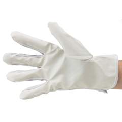 ESD glove polyester, lint-free, cleanroom compatible, white, PU coated, M