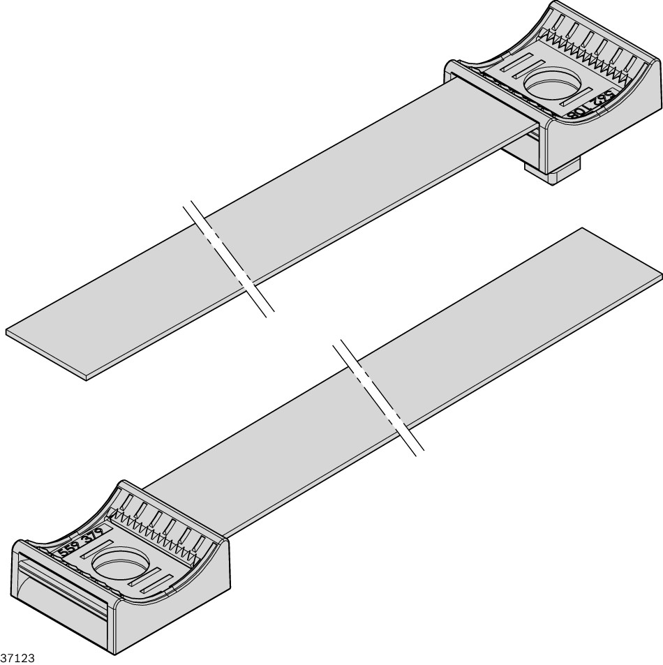 Kabelträger LOOP 10 mit Klettband, Profilnut 10 - Bosch Rexroth 3842559382