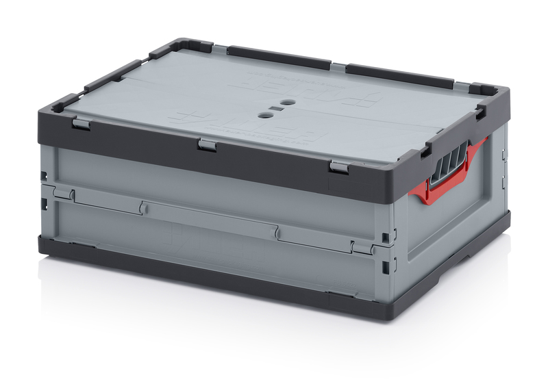 FBD 64/22. Foldable boxes with lid, 60x40x22 cm