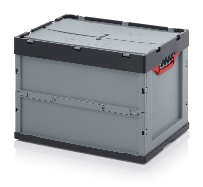 FBD 64/42. Foldable boxes with lid, 60x40x42 cm