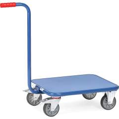 Fetra 1163. Dollies with gooseneck handles. 250 kg, platform size 600x500mm, sheet steel platform