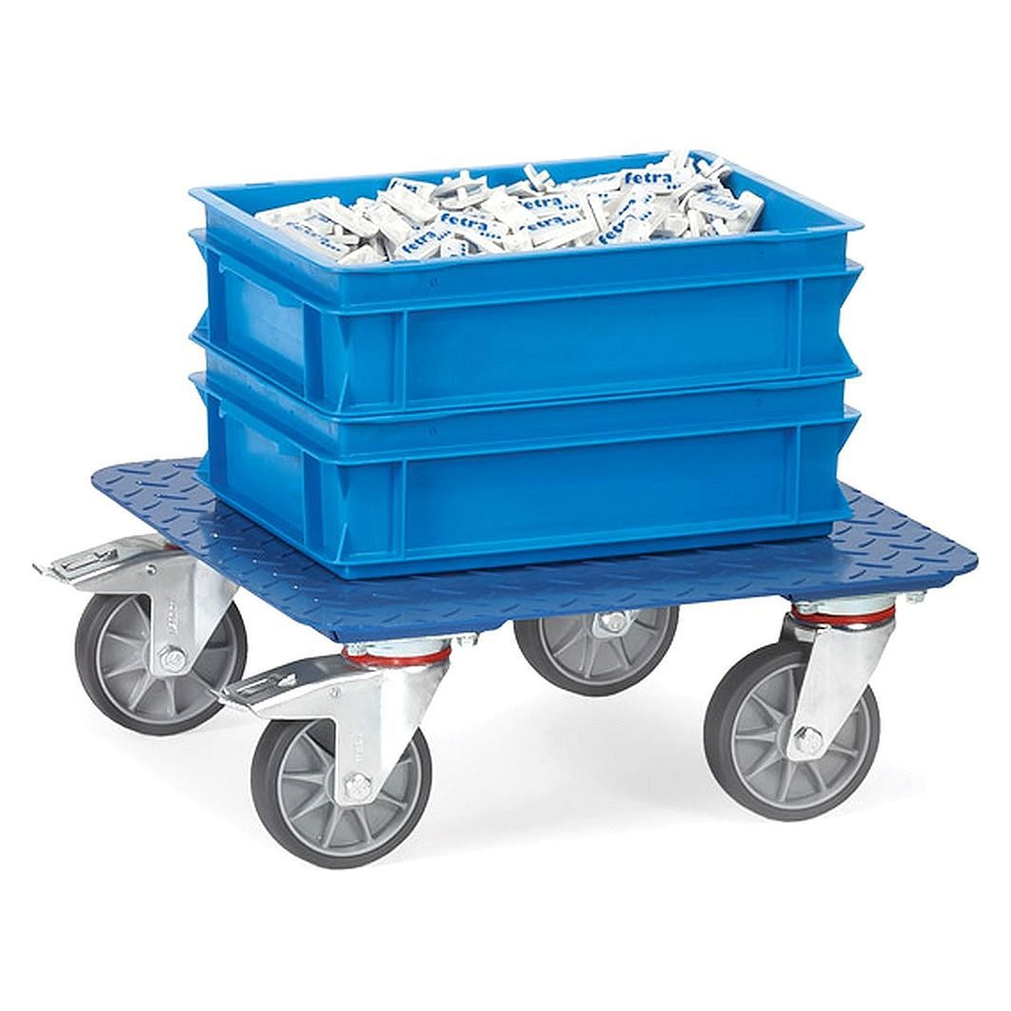 Box Dolly 400 kg, Platform 500 x 500 mm (chequer plate) - Fetra 1167