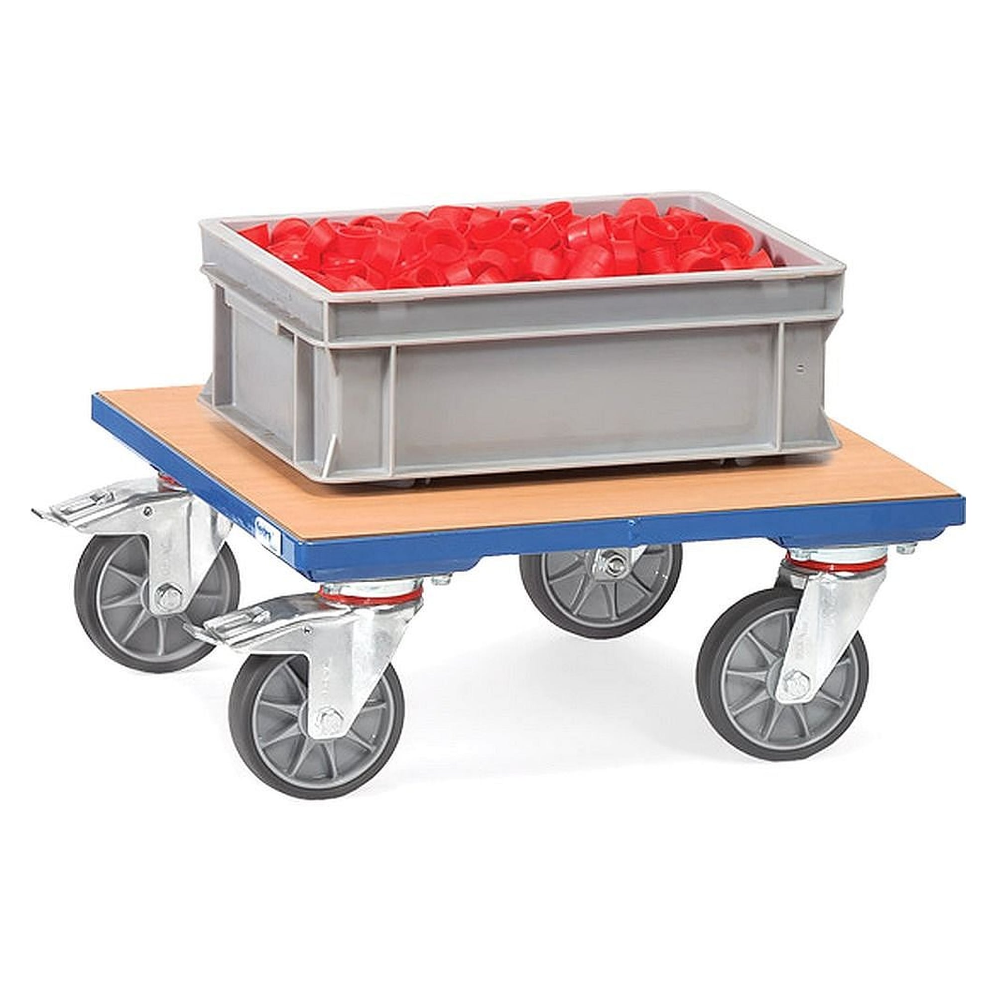 Box Dolly 400 kg, Platform 700 x 700 mm (wooden deck) - Fetra 1170