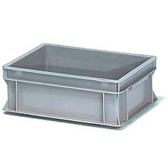 Fetra Kunststoffkasten 400 x 300 x 145 mm, grau, 2 Muschelgriffe