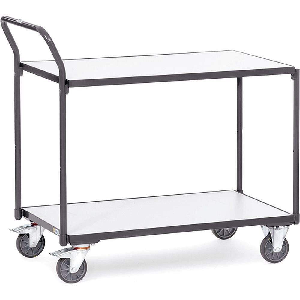 Fetra 1841. ESD table top carts. 300 kg, 2 shelves