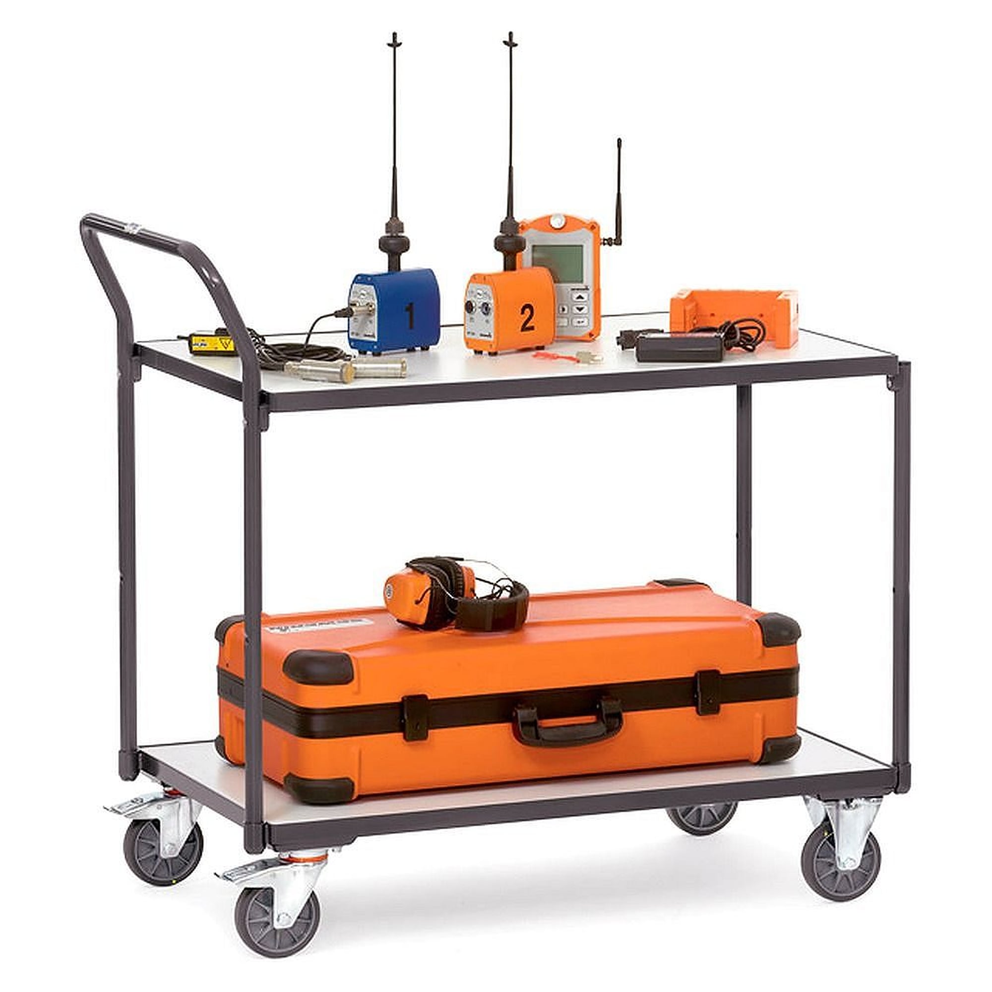 ESD-Tischwagen 250 kg, Ladefläche 1000 x 600 mm - Fetra 1841