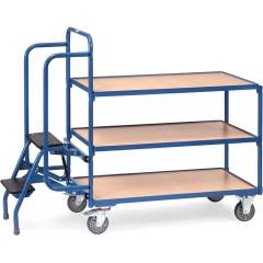 Fetra 2106. Storeroom trolleys. 250 kg, with steps, 3 platforms